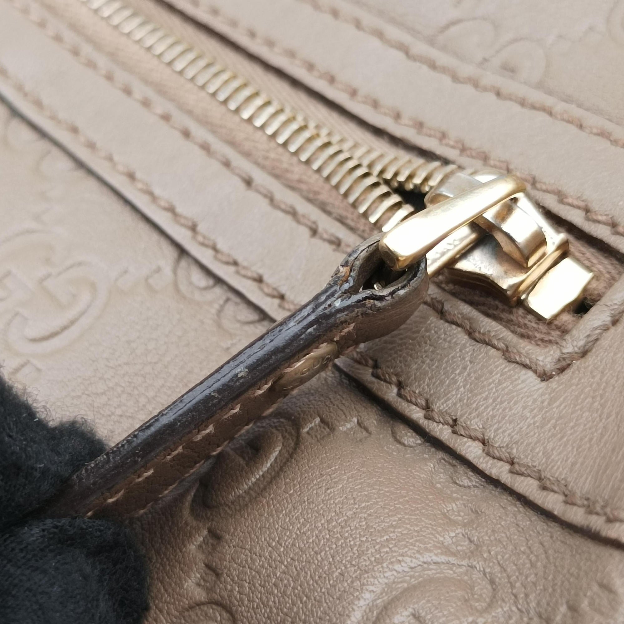Pre-owned Gucci GG Imprime Messenger Brown Leather 201448 shoulderbag | stylenewstar
