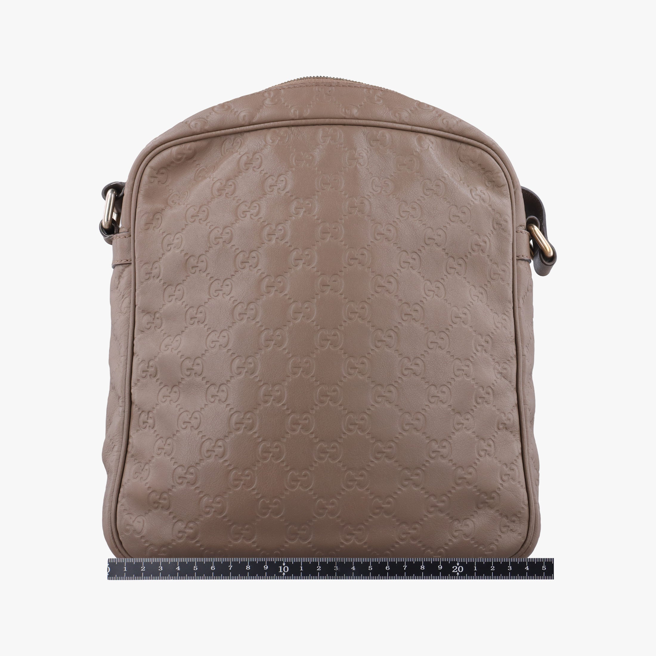 Pre-owned Gucci GG Imprime Messenger Brown Leather 201448 shoulderbag | stylenewstar