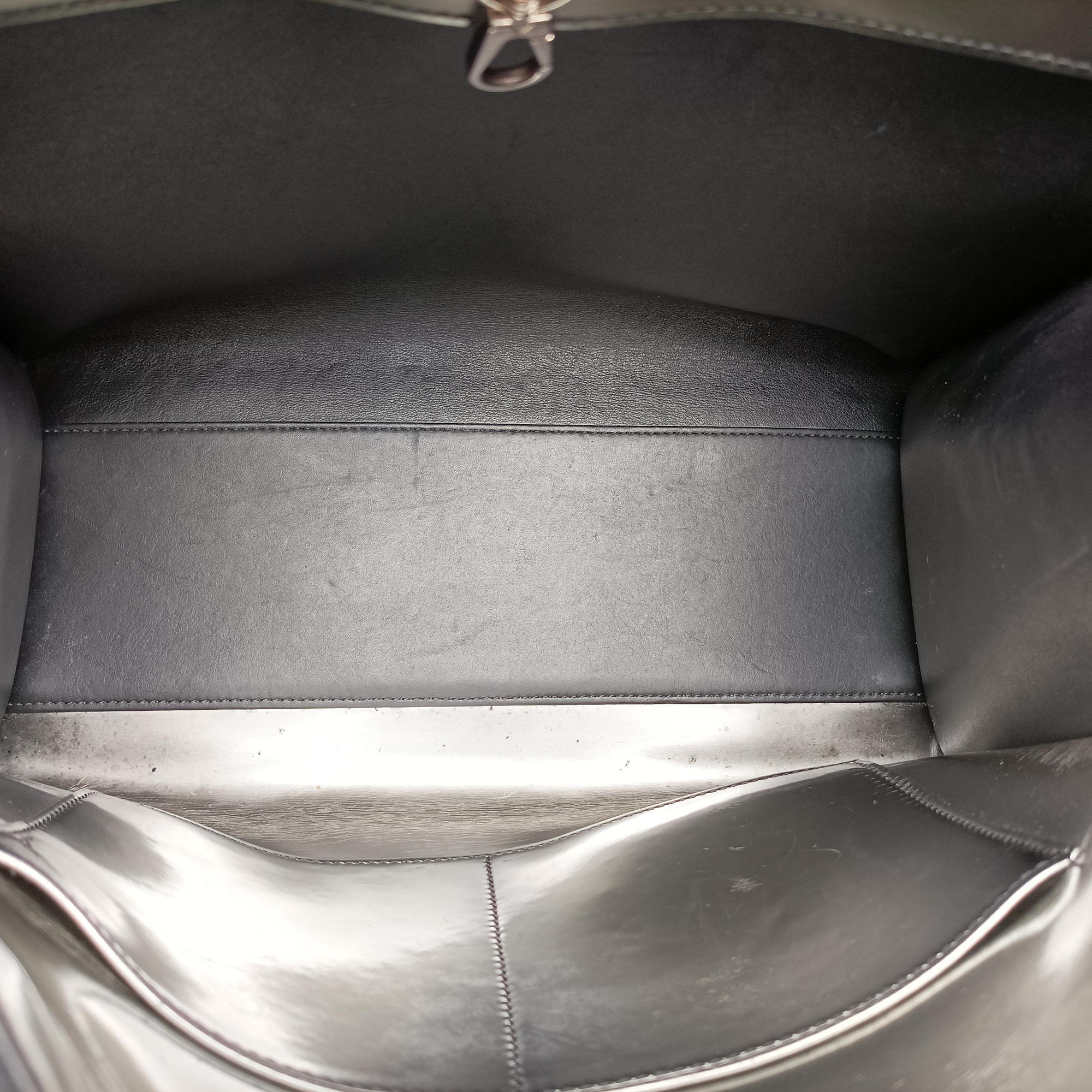 Vintage Louis Vuitton City Steamer MM Silver Smooth Calfskin Leather  handbag | stylenewstar