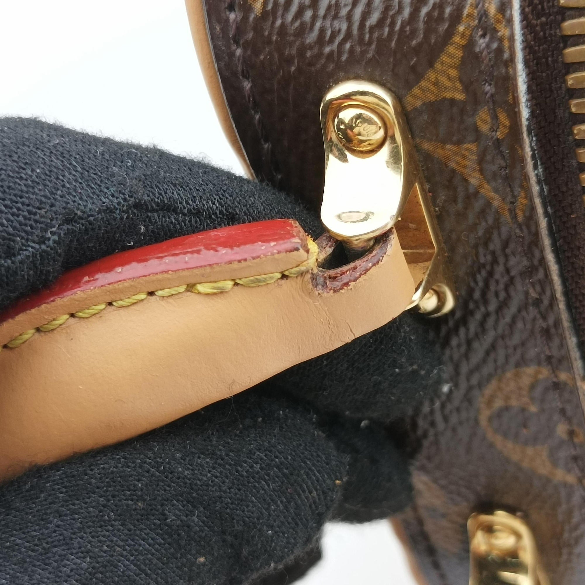 Pre-owned Louis Vuitton Valisette Vertical Brown Monogram Canvas×calf leather M68623 shoulderbag | stylenewstar
