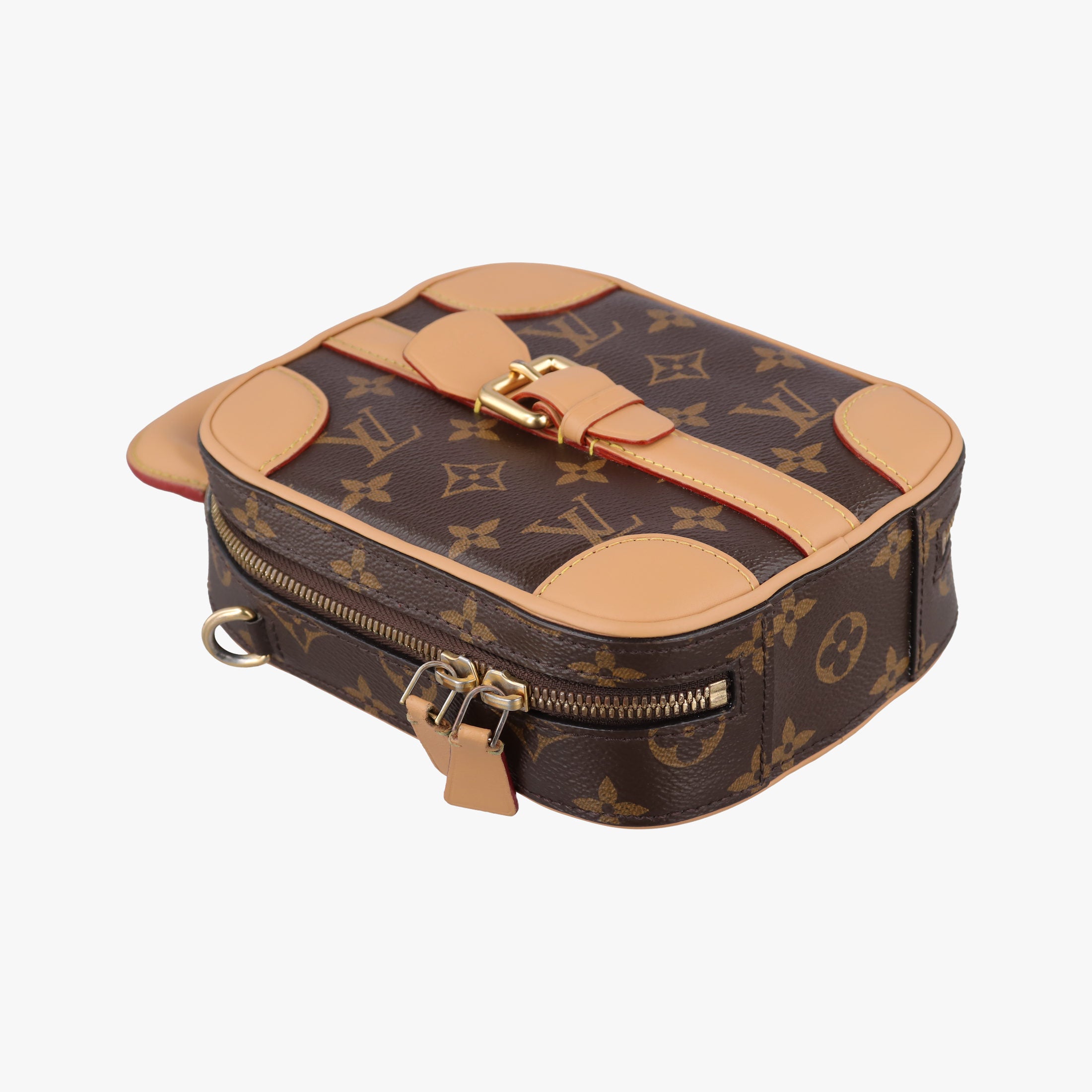 Pre-owned Louis Vuitton Valisette Vertical Brown Monogram Canvas×calf leather M68623 shoulderbag | stylenewstar