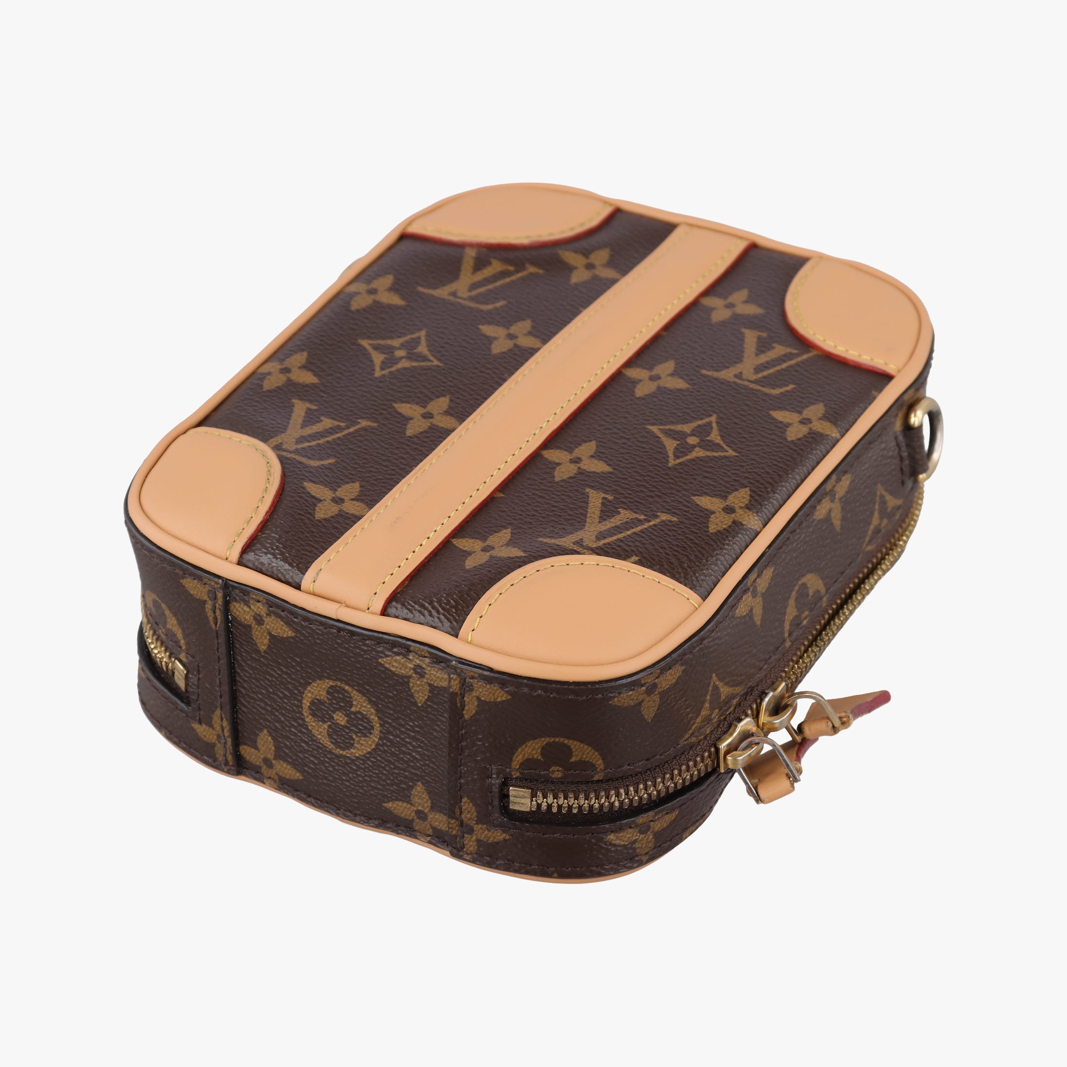 Pre-owned Louis Vuitton Valisette Vertical Brown Monogram Canvas×calf leather M68623 shoulderbag | stylenewstar