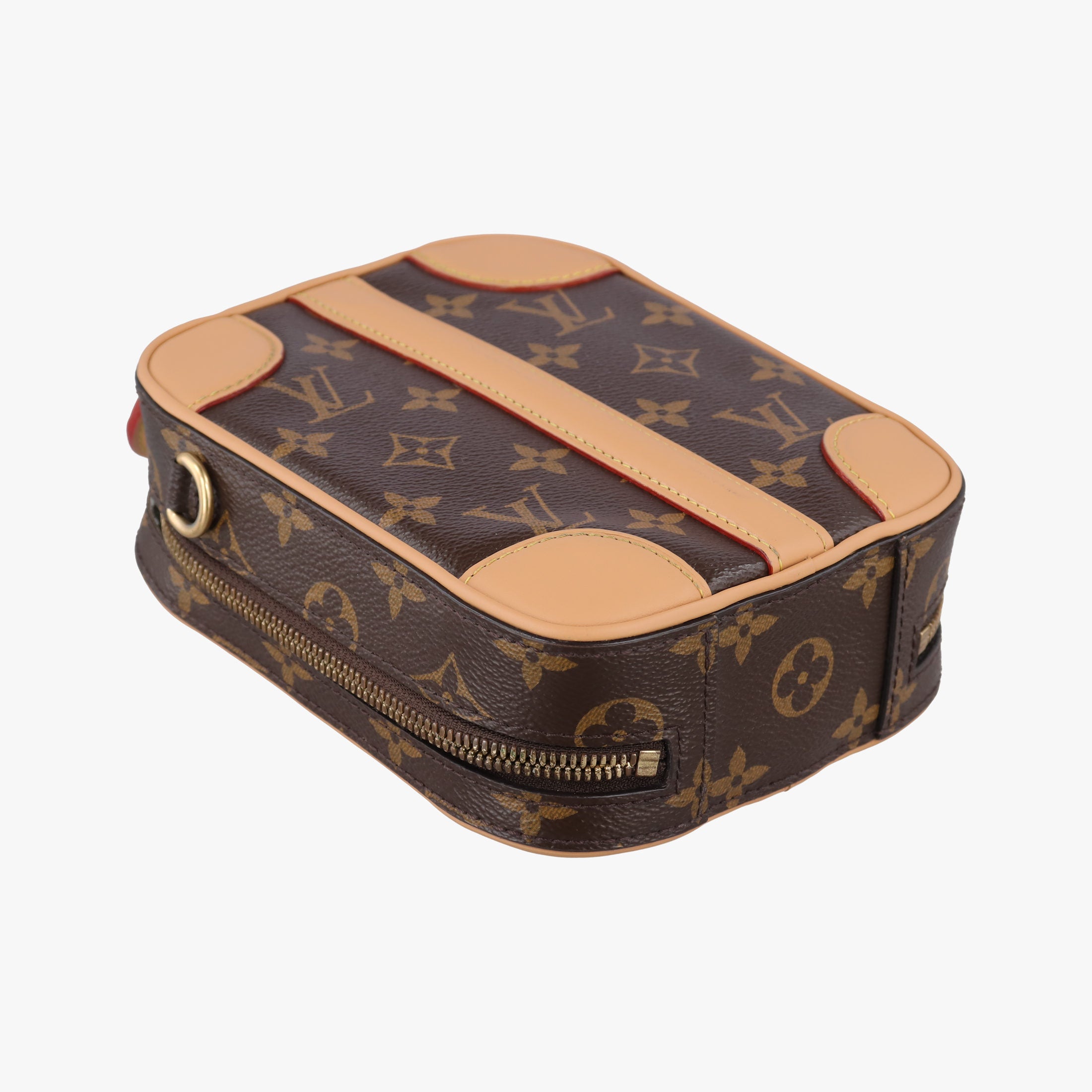 Pre-owned Louis Vuitton Valisette Vertical Brown Monogram Canvas×calf leather M68623 shoulderbag | stylenewstar