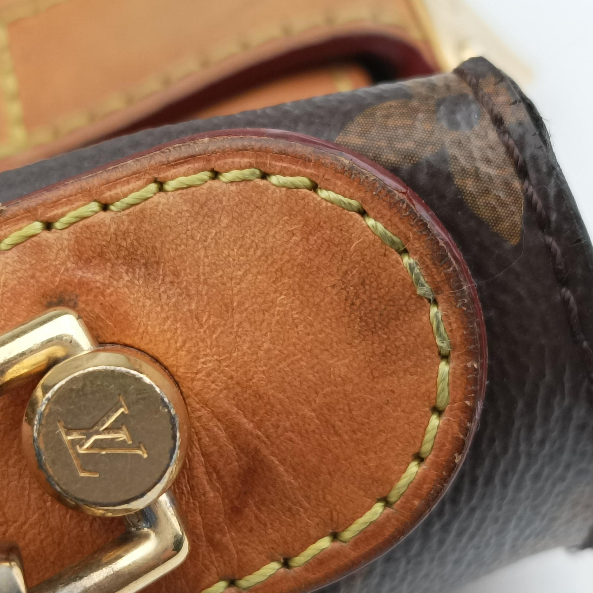Pre-owned Louis Vuitton DUFFLE brown Monogram Canvas M43587 shoulderbag | stylenewstar