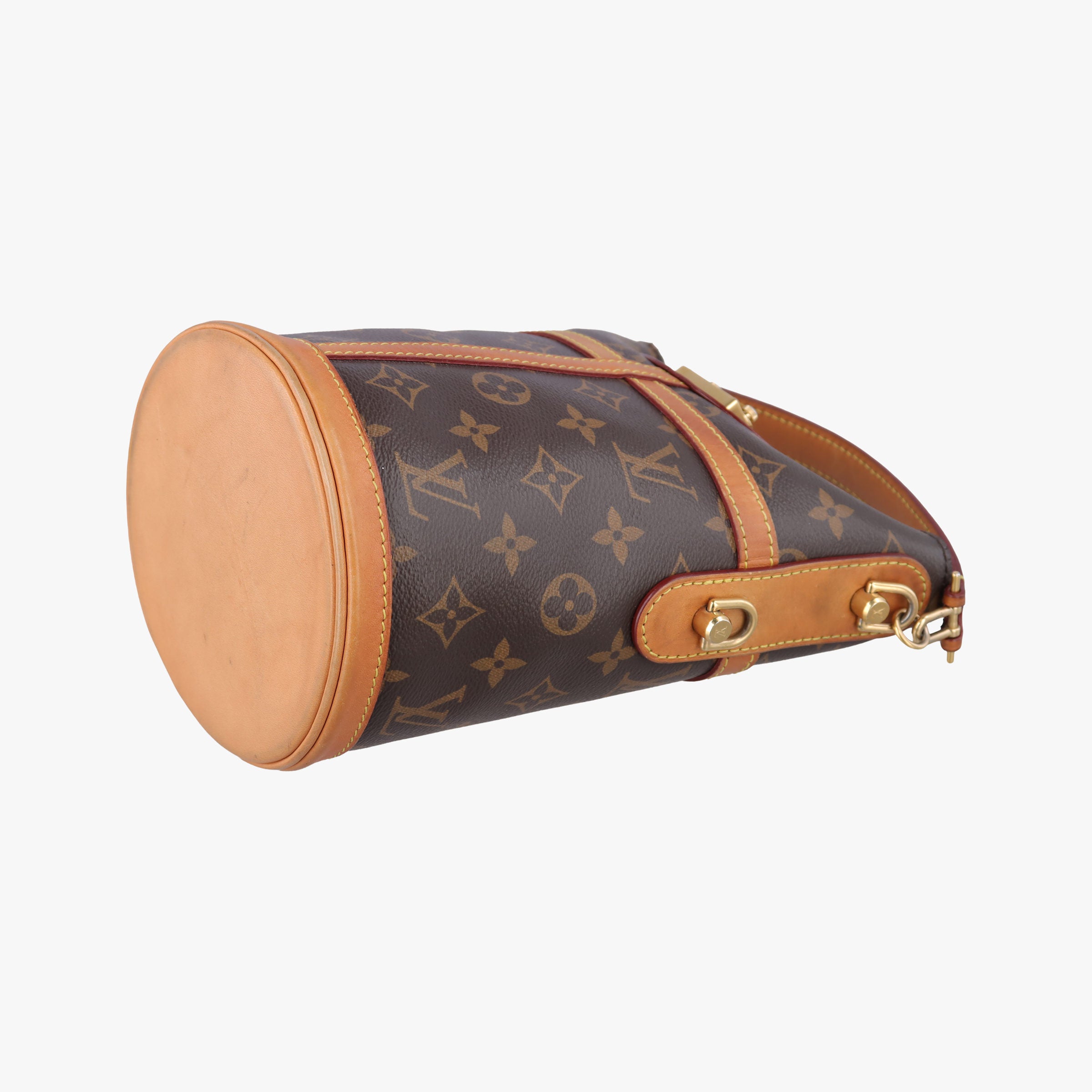Pre-owned Louis Vuitton DUFFLE brown Monogram Canvas M43587 shoulderbag | stylenewstar