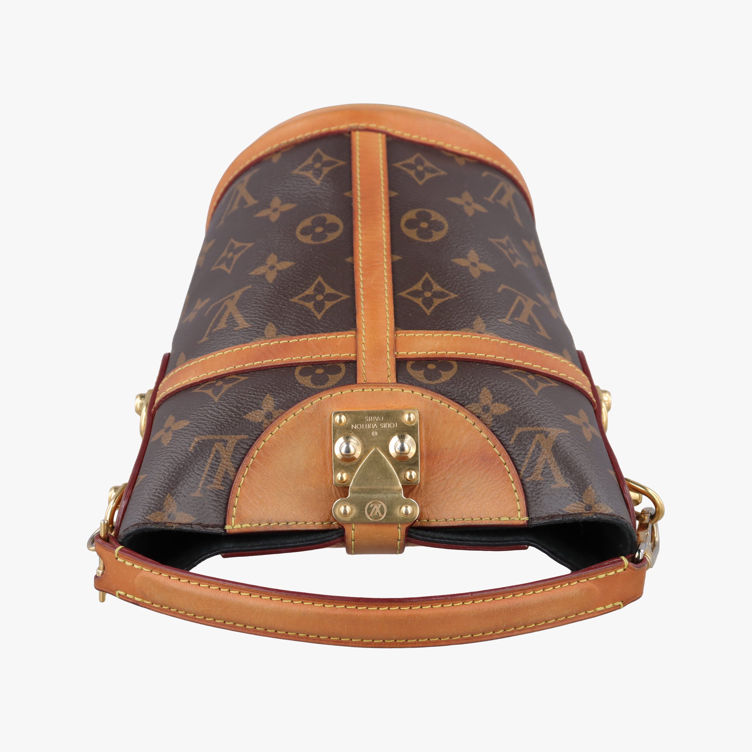 Pre-owned Louis Vuitton DUFFLE brown Monogram Canvas M43587 shoulderbag | stylenewstar
