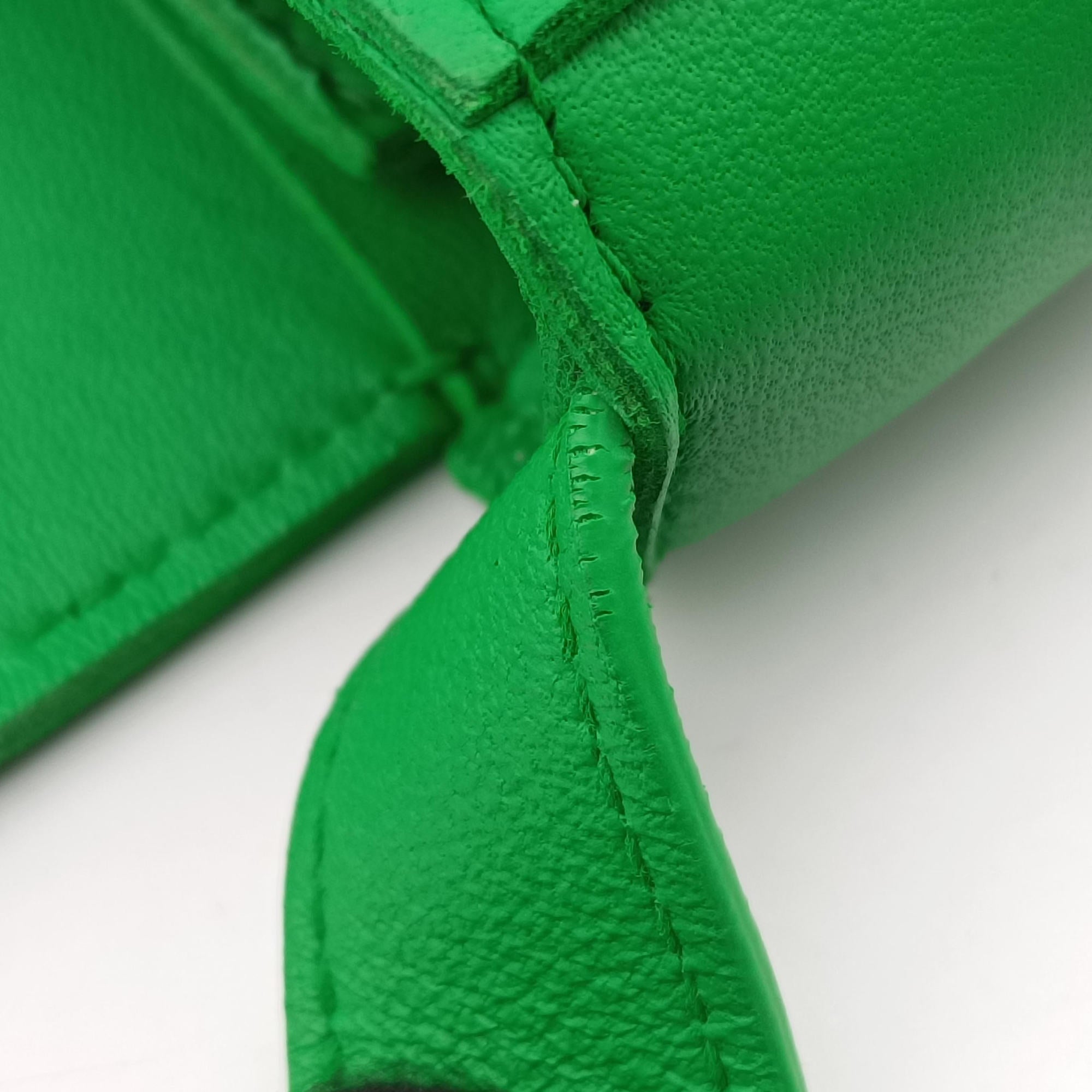 Pre-owned Bottega Veneta candy cassette Green lambskin  shoulderbag | stylenewstar