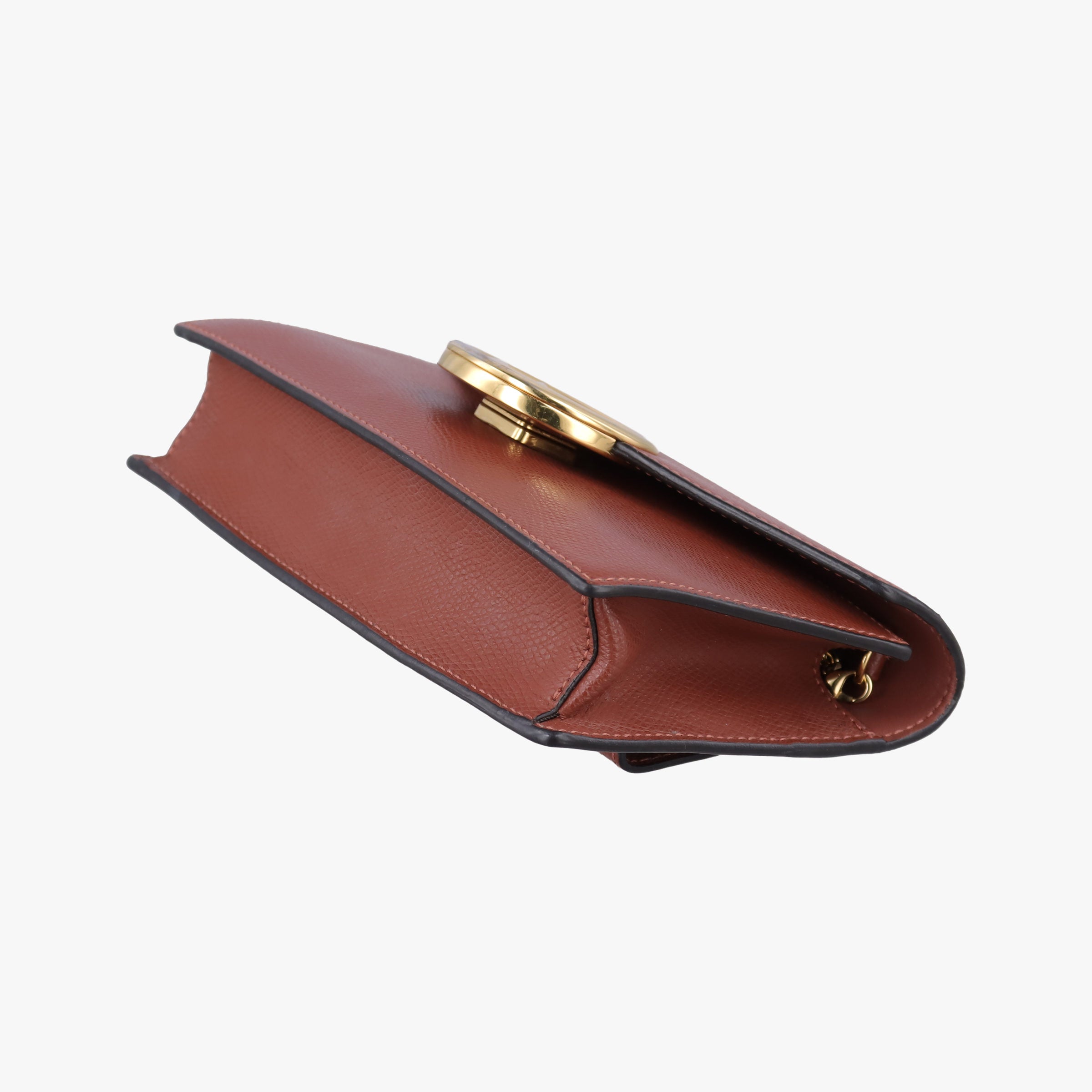 Pre-owned Fendi F is Brown Leather 8BM005 shoulderbag | stylenewstar