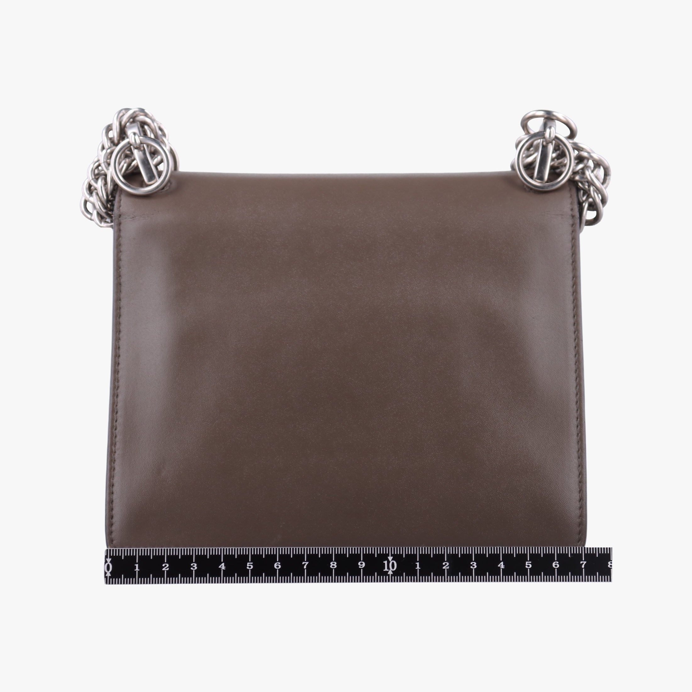 Pre-owned Fendi Kan I Brown Leather 8M0381 shoulderbag | stylenewstar