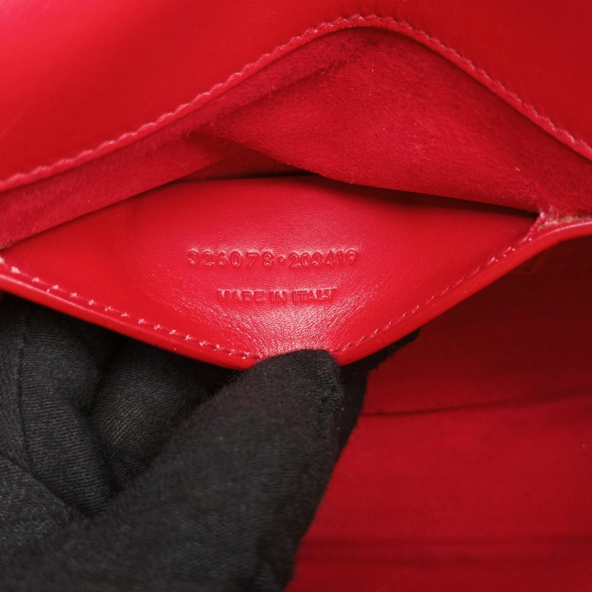 Pre-owned Yves Saint Laurent KATE Red Leather 326078 shoulderbag | stylenewstar