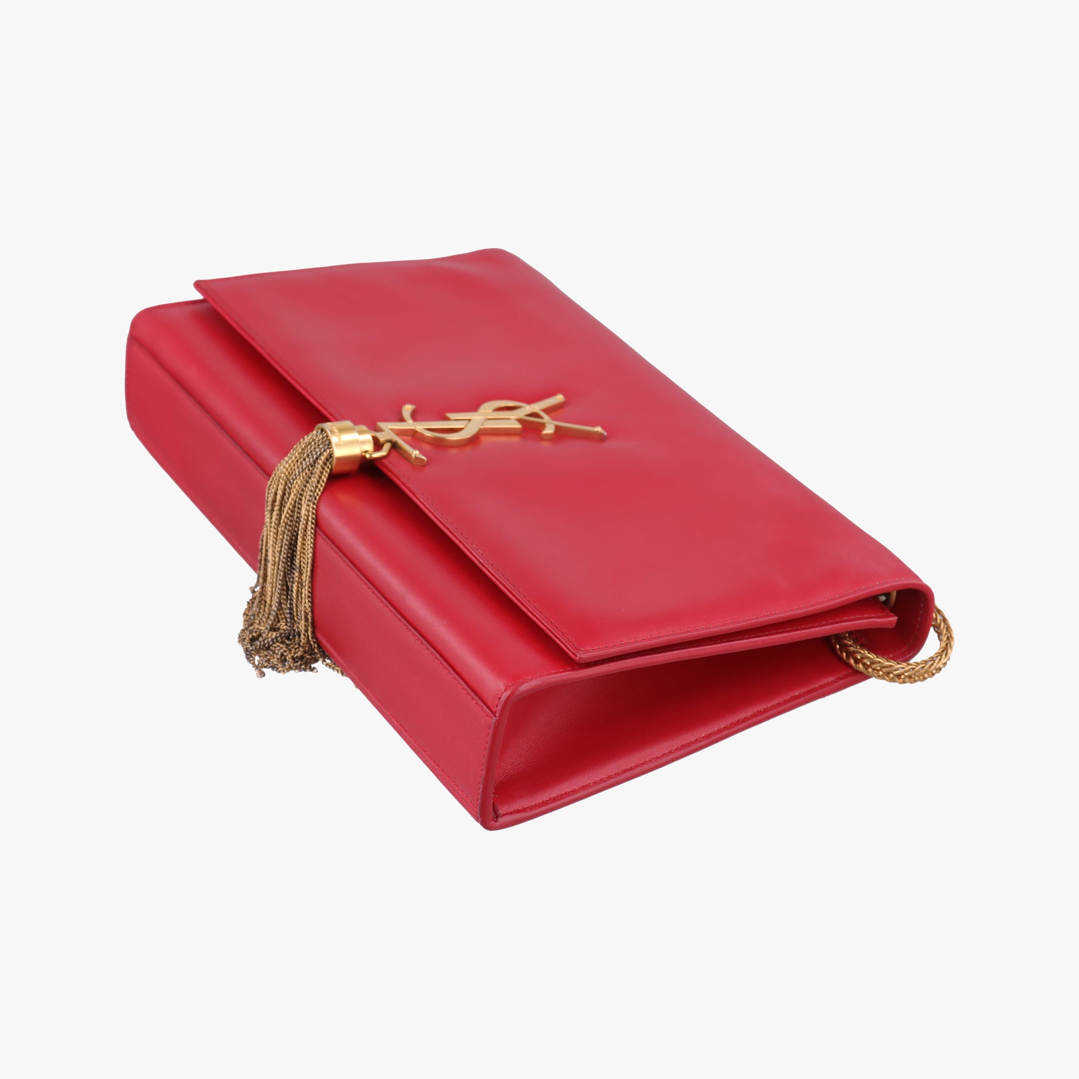 Pre-owned Yves Saint Laurent KATE Red Leather 326078 shoulderbag | stylenewstar