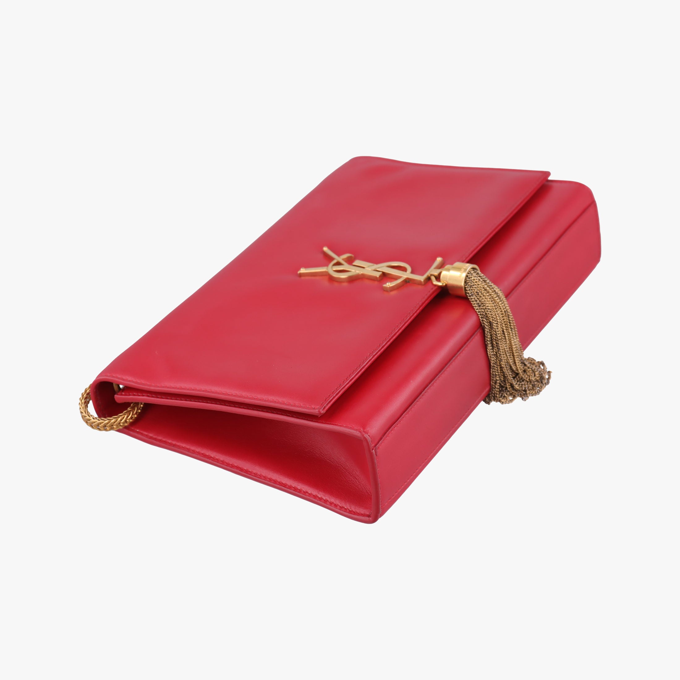 Pre-owned Yves Saint Laurent KATE Red Leather 326078 shoulderbag | stylenewstar