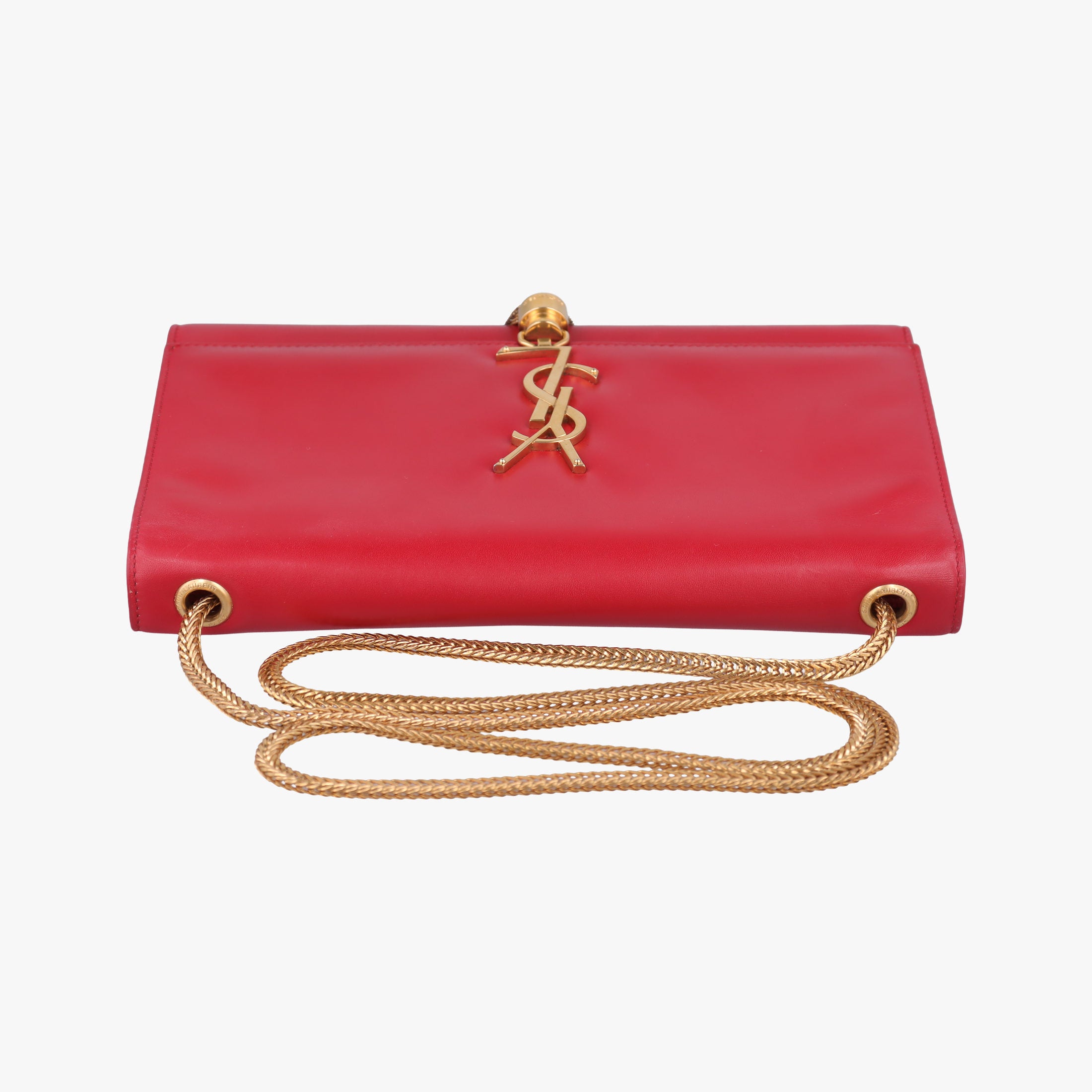 Pre-owned Yves Saint Laurent KATE Red Leather 326078 shoulderbag | stylenewstar