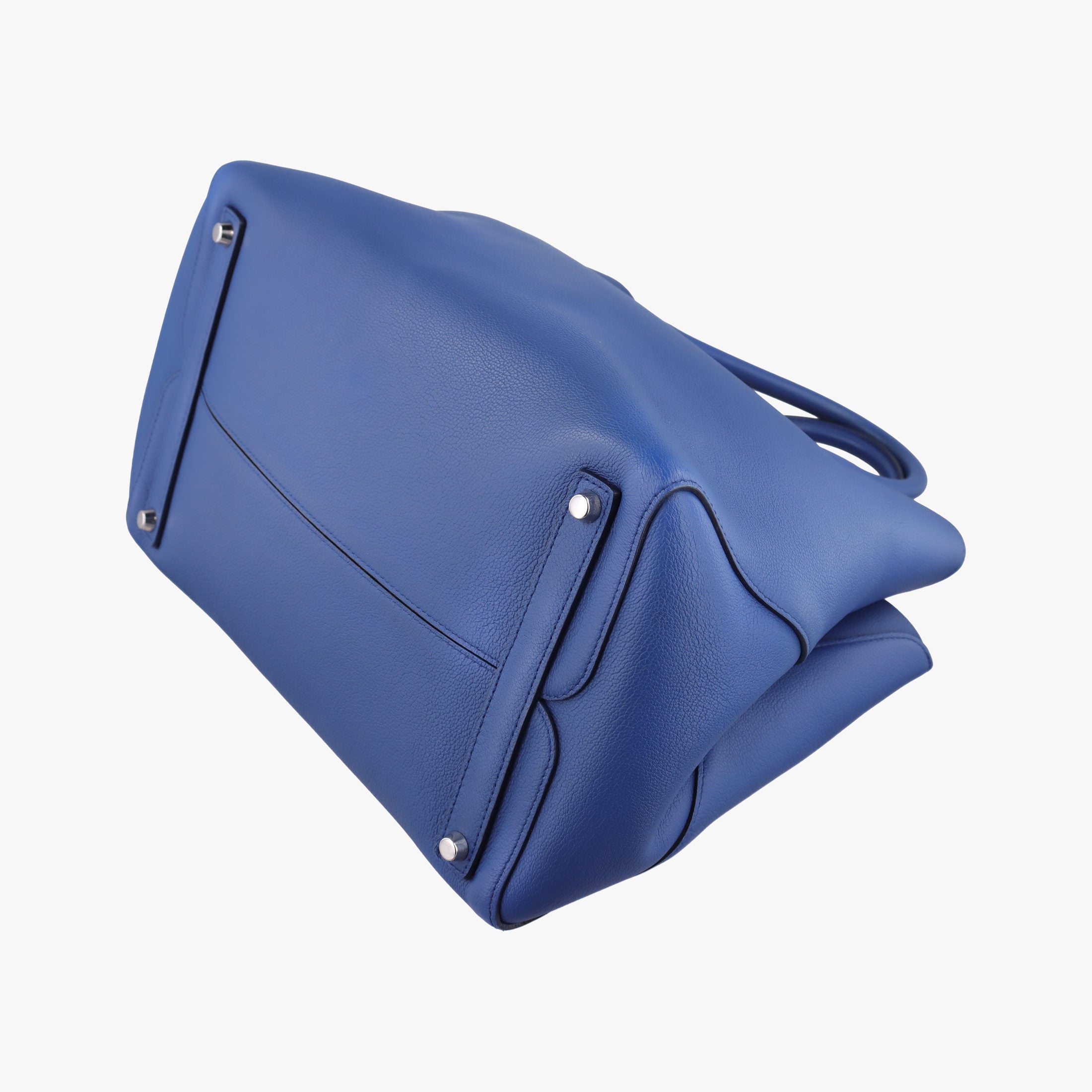 Pre-owned Christian Dior Open Bar Blue Leather  shoulderbag | stylenewstar