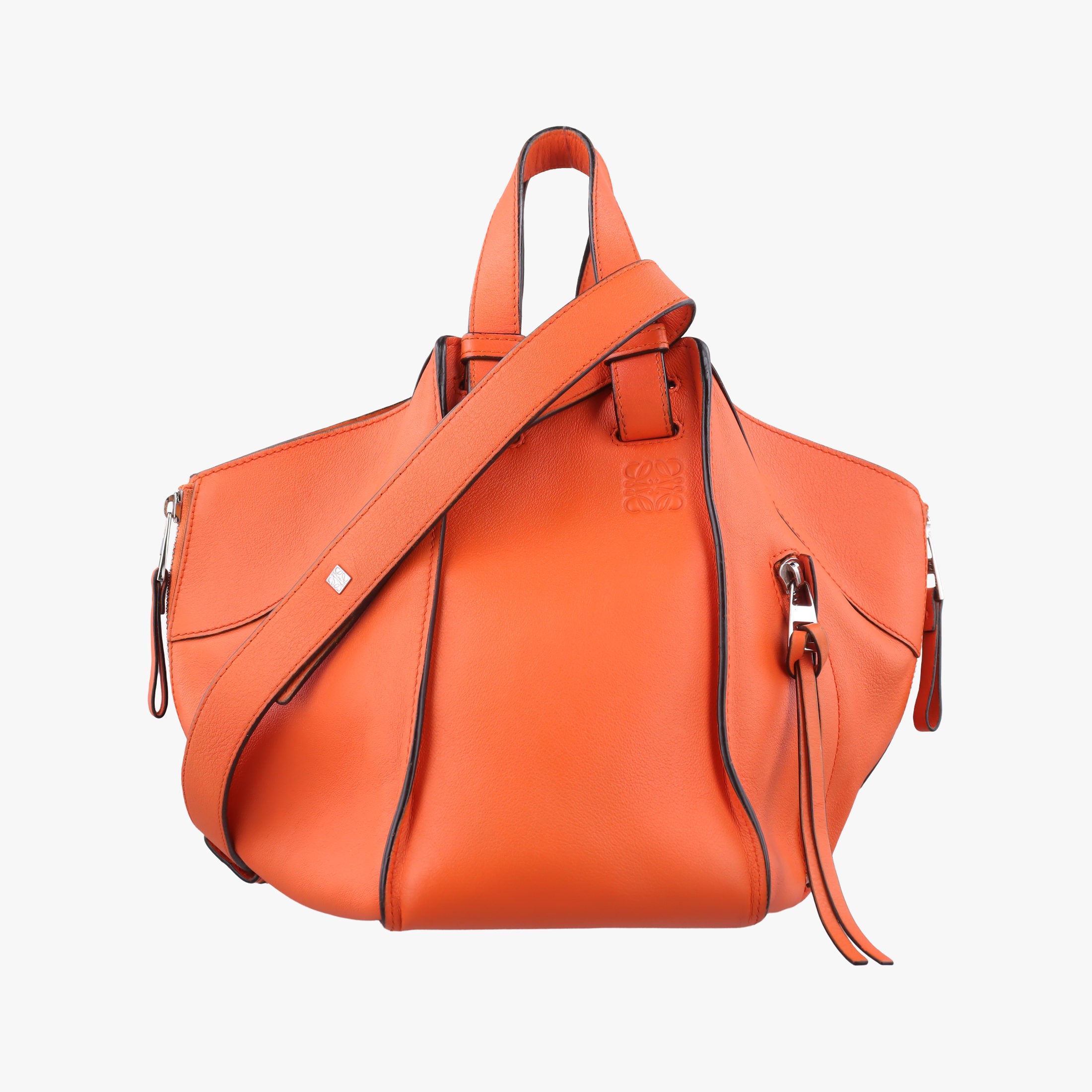 Secondhand Loewe hammock Orange leather  shoulderbag | stylenewstar