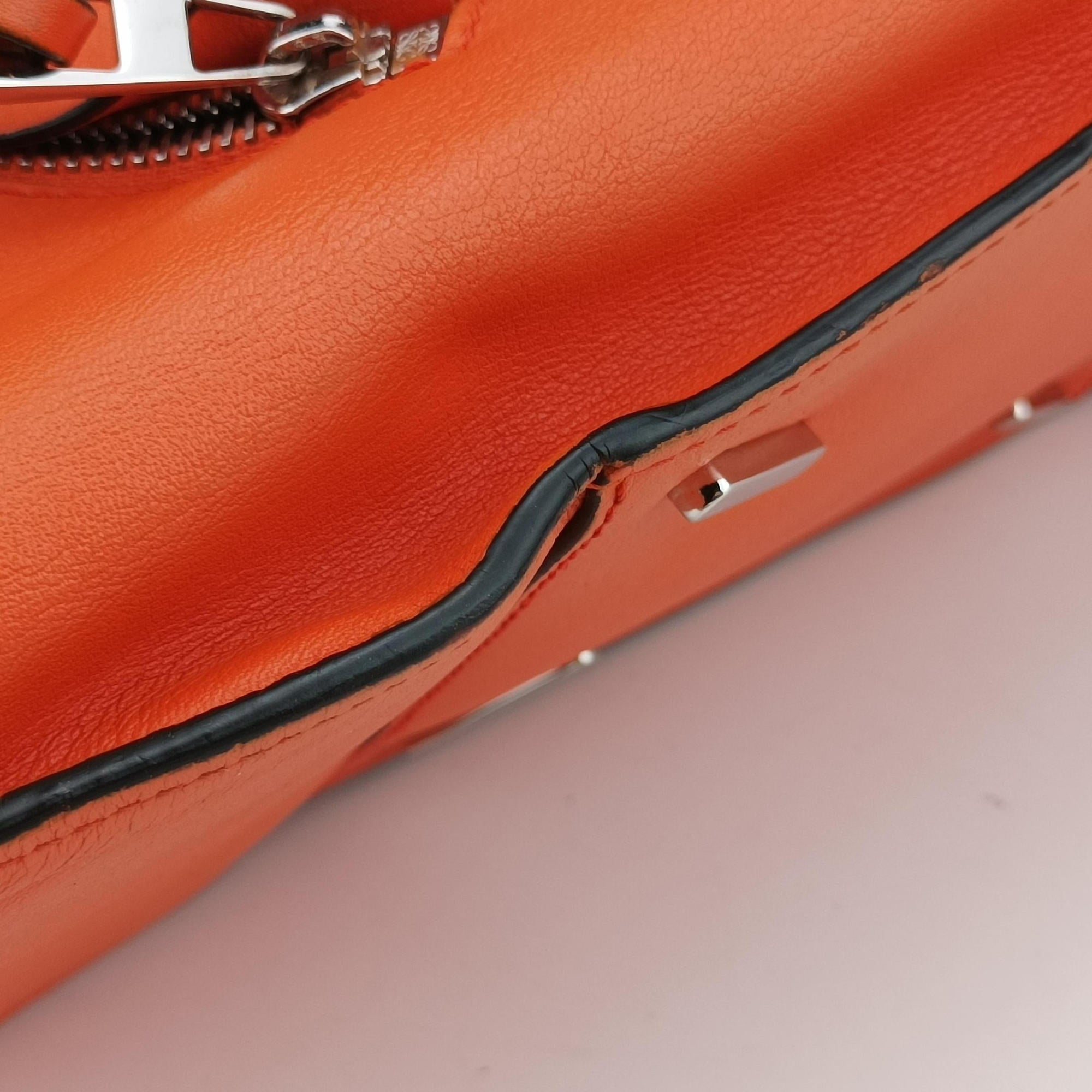 Secondhand Loewe hammock Orange leather  shoulderbag | stylenewstar