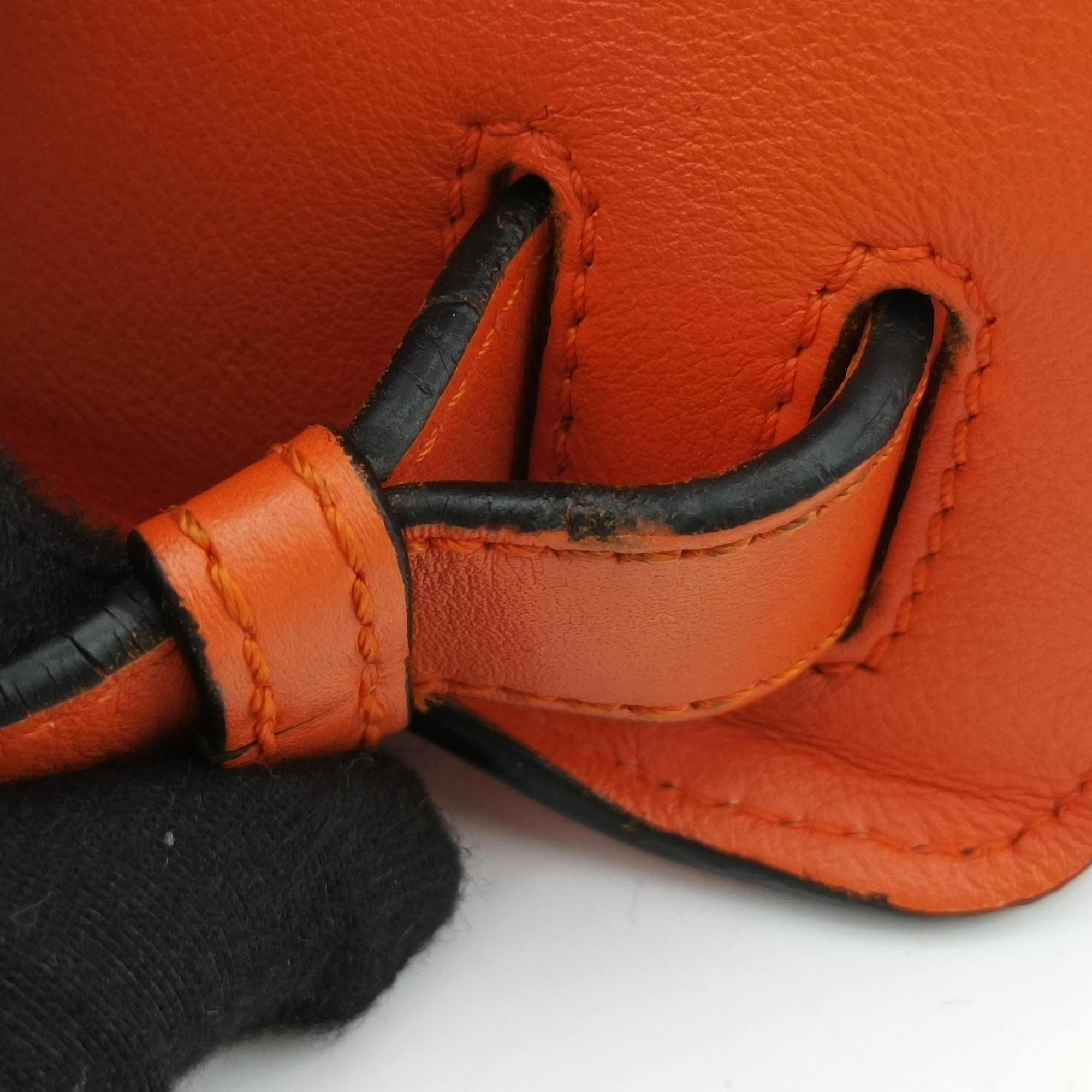 Secondhand Loewe hammock Orange leather  shoulderbag | stylenewstar