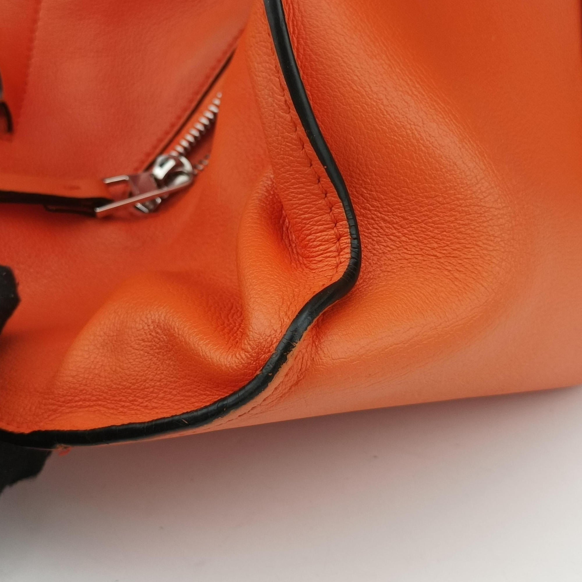 Secondhand Loewe hammock Orange leather  shoulderbag | stylenewstar