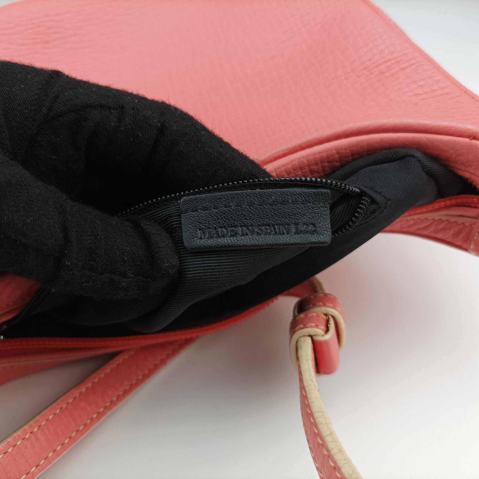 Pre-owned Loewe Half Moon Bag Pink Leather  shoulderbag | stylenewstar