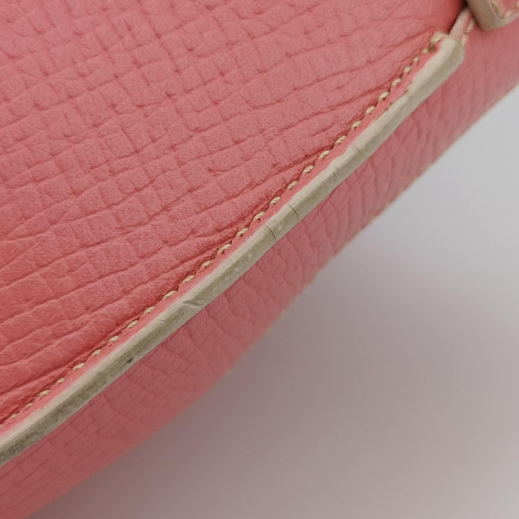 Pre-owned Loewe Half Moon Bag Pink Leather  shoulderbag | stylenewstar