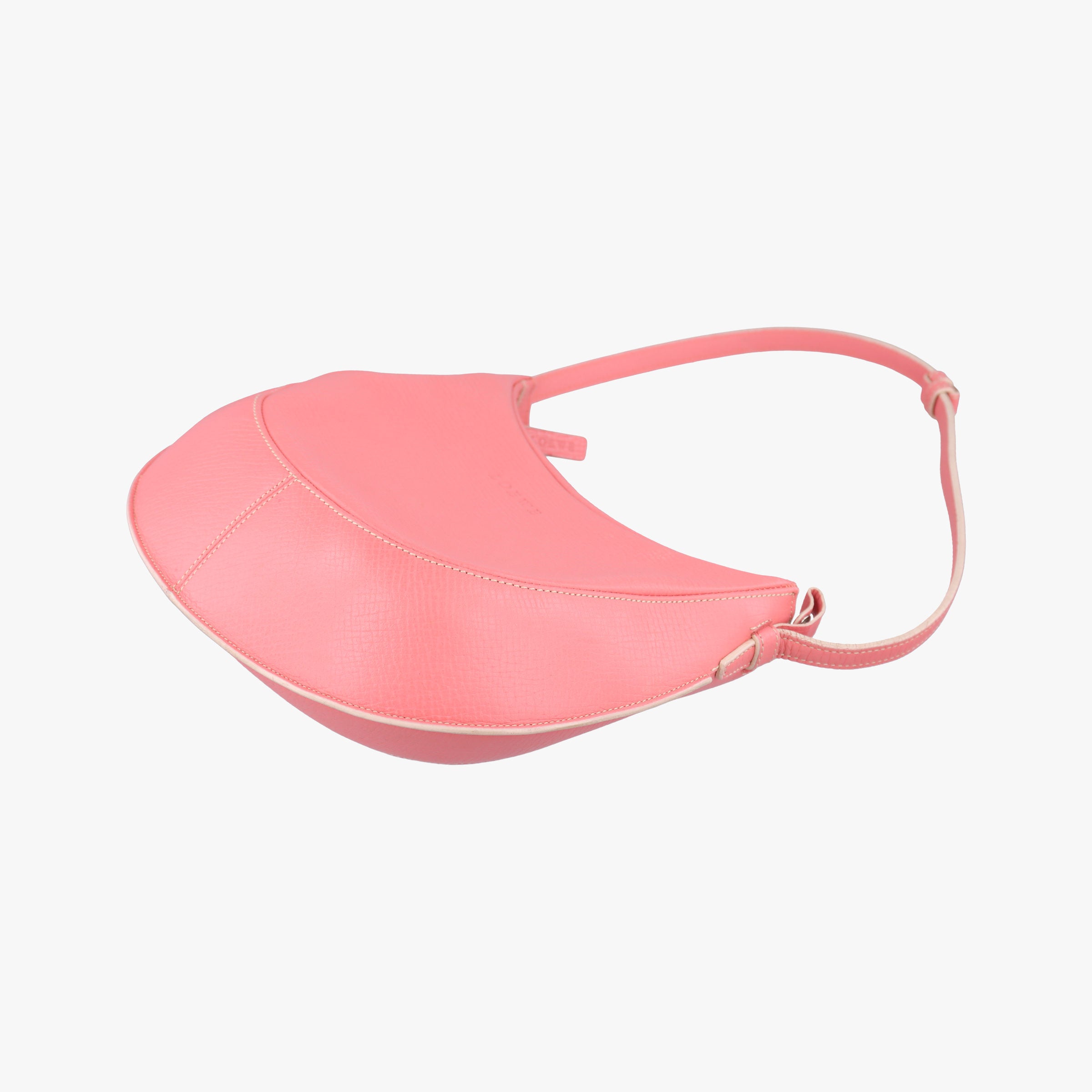 Pre-owned Loewe Half Moon Bag Pink Leather  shoulderbag | stylenewstar
