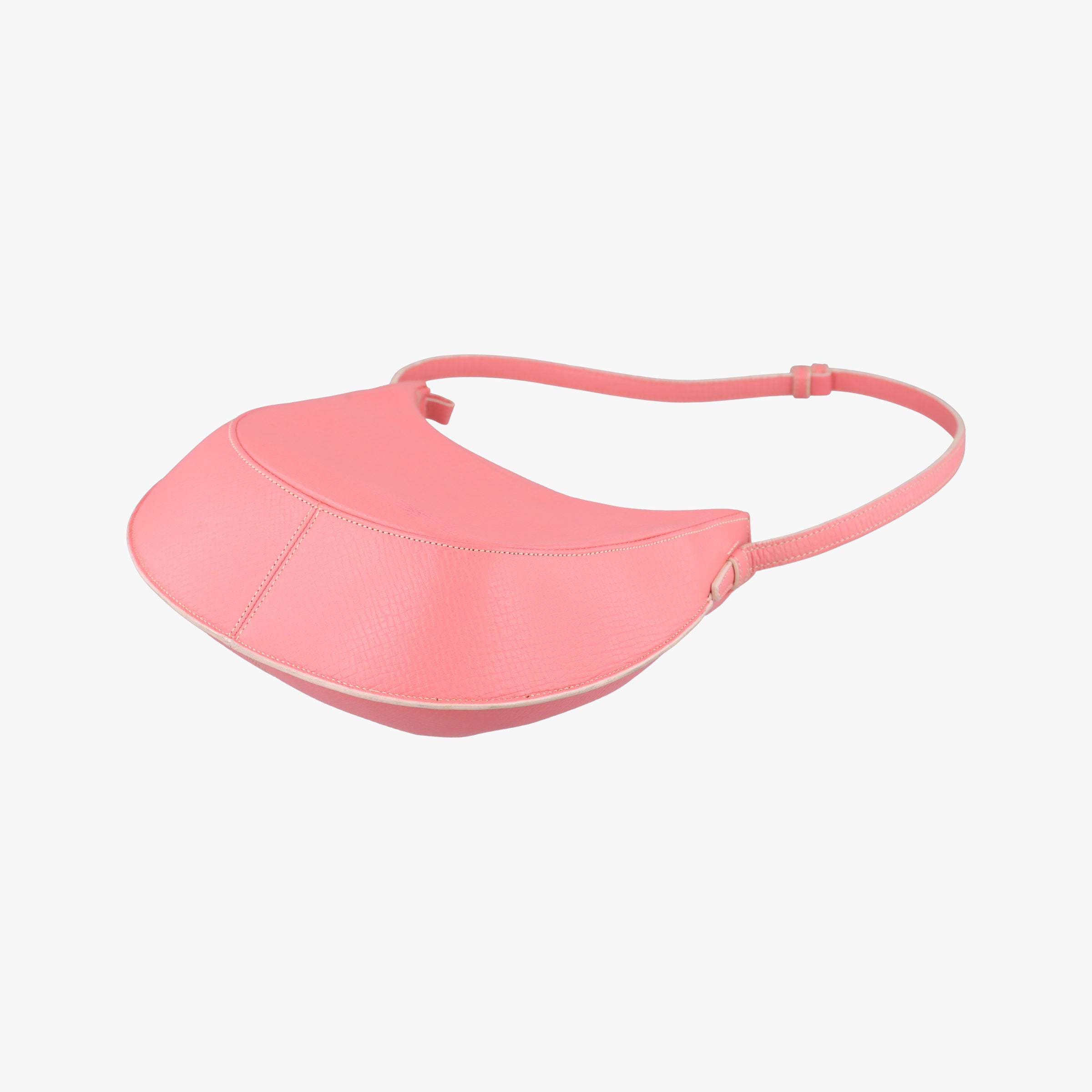 Pre-owned Loewe Half Moon Bag Pink Leather  shoulderbag | stylenewstar