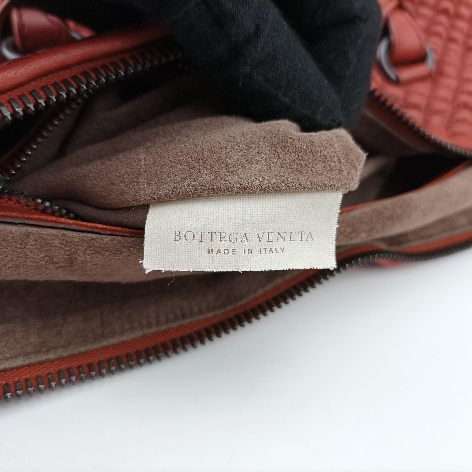 Pre-owned Bottega Veneta Intrecciato Maroon lambskin  handbag | stylenewstar