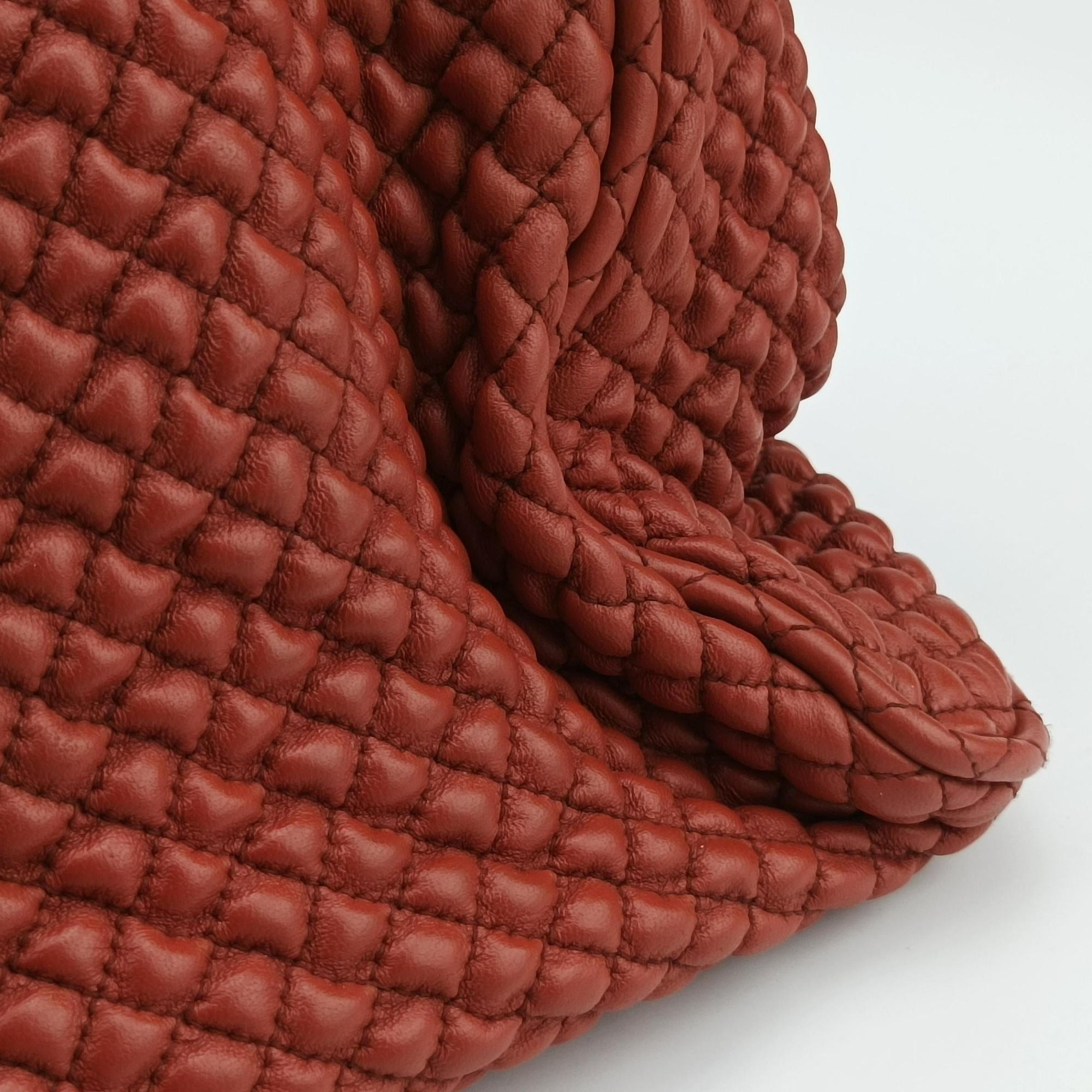 Pre-owned Bottega Veneta Intrecciato Maroon lambskin  handbag | stylenewstar