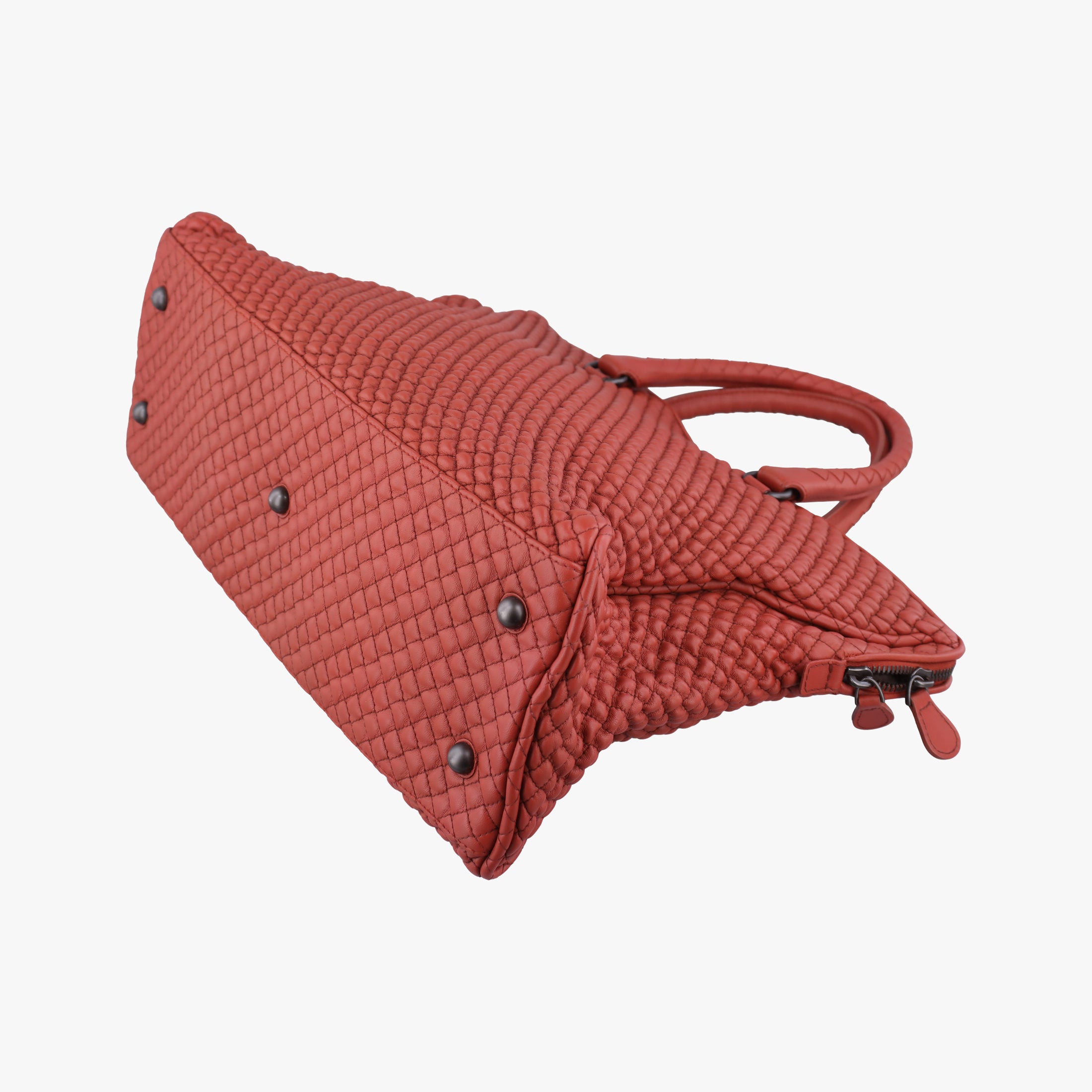 Pre-owned Bottega Veneta Intrecciato Maroon lambskin  handbag | stylenewstar
