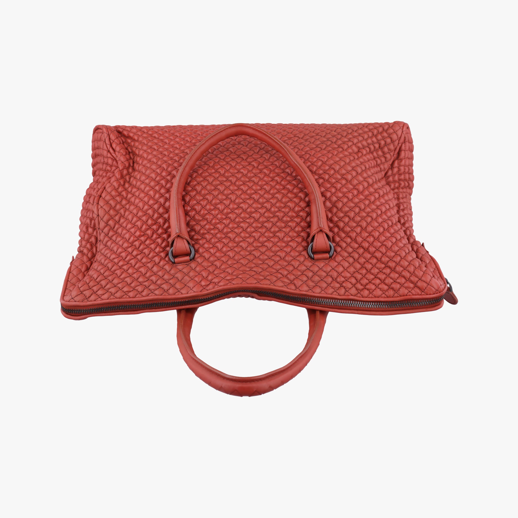 Pre-owned Bottega Veneta Intrecciato Maroon lambskin  handbag | stylenewstar