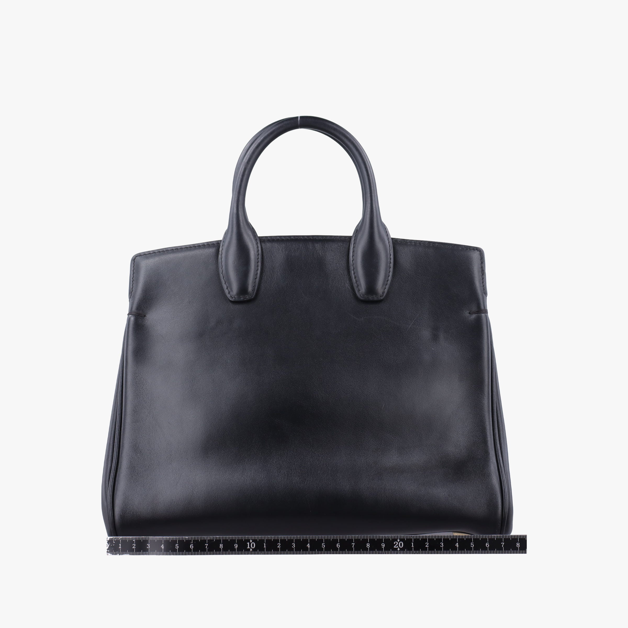 Pre-owned Ferragamo Gancini Black Leather FZ-21 H159 shoulderbag | stylenewstar