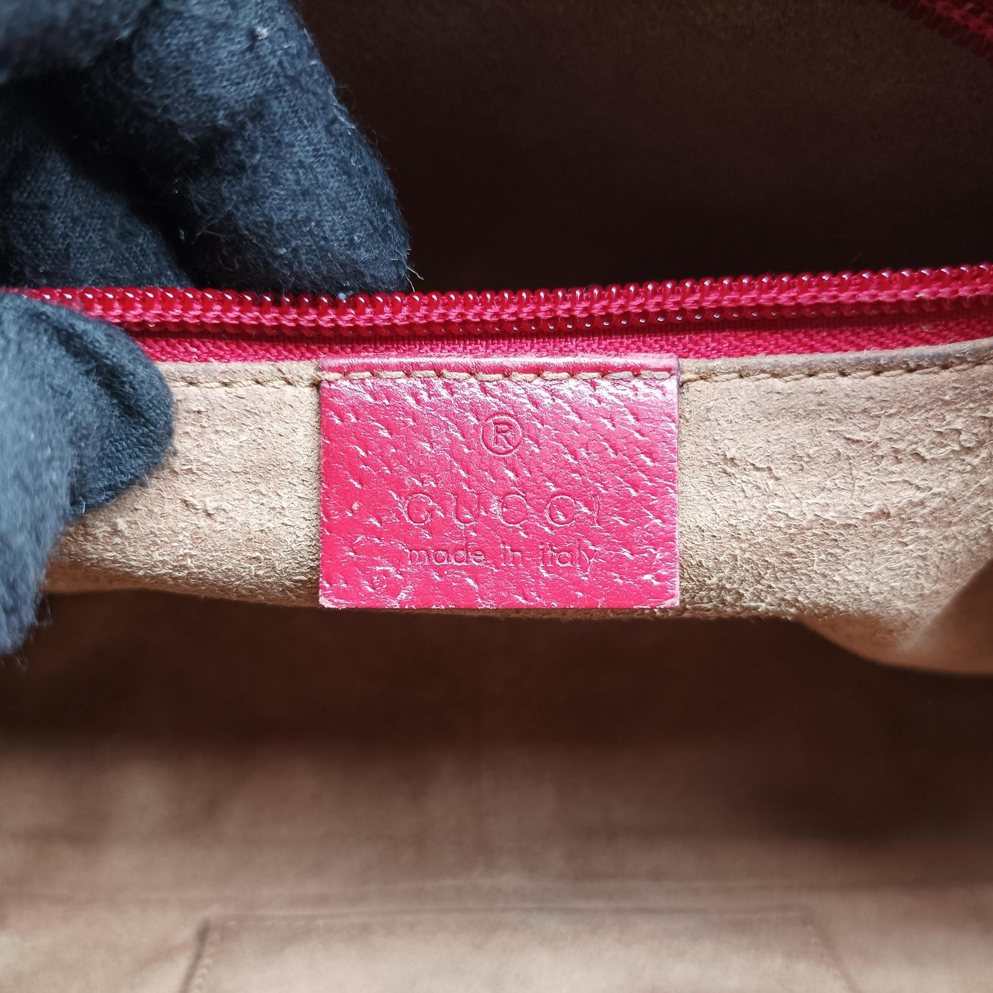 Secondhand Gucci GG Supreme Tian Camera Brown PVC coated canvas×Leather 450947 shoulderbag | stylenewstar