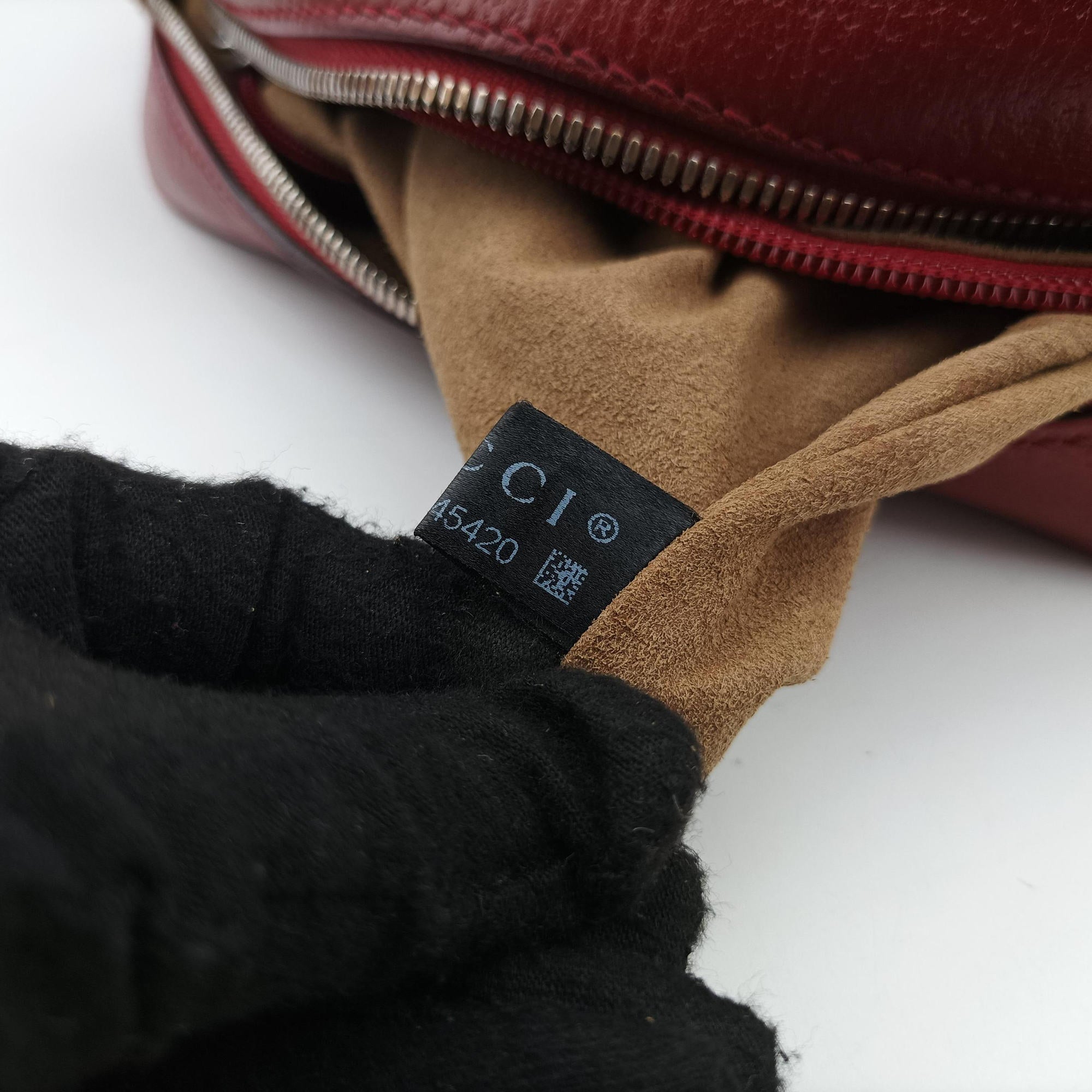 Secondhand Gucci GG Supreme Tian Camera Brown PVC coated canvas×Leather 450947 shoulderbag | stylenewstar