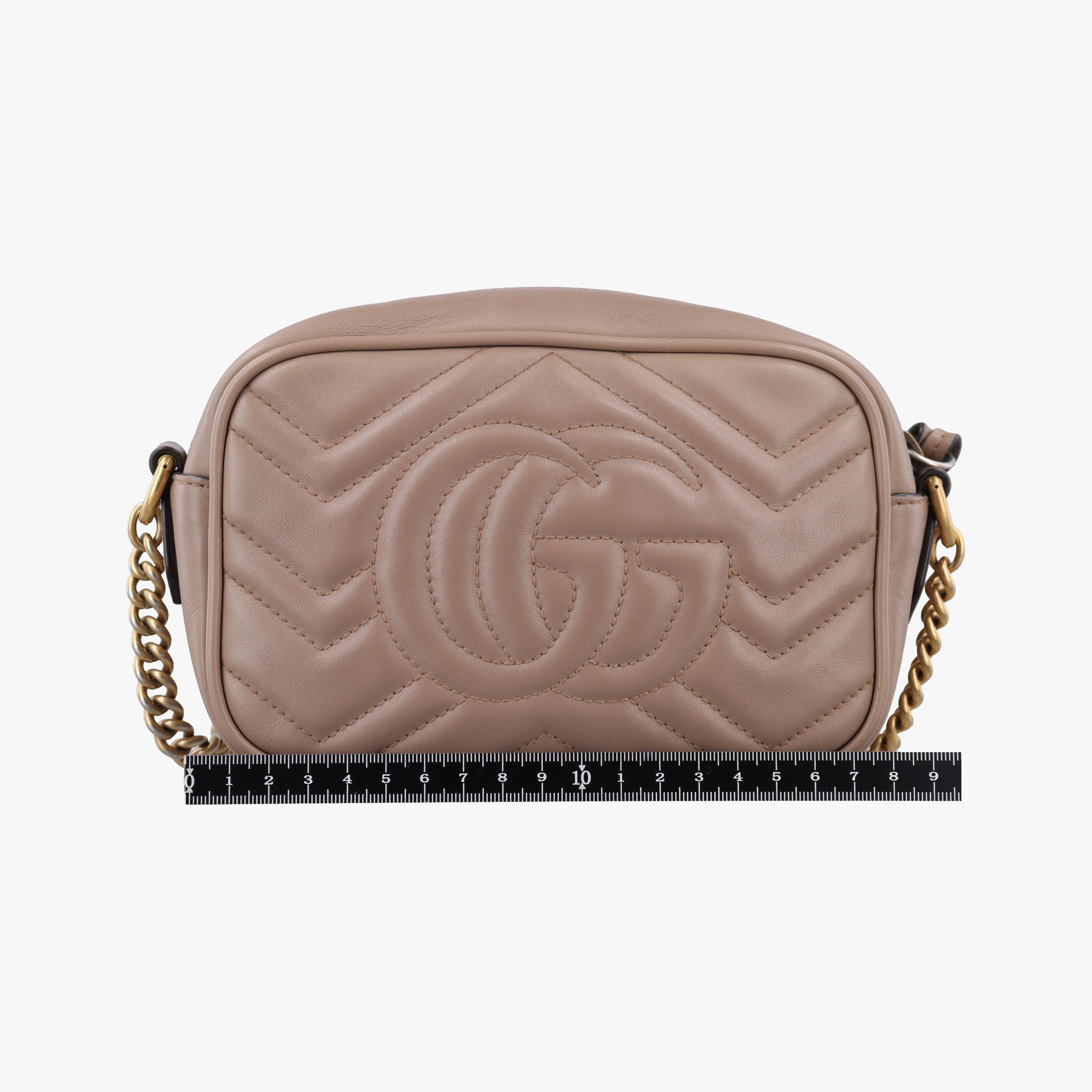 Secondhand Gucci GG Marmont Beige Leather 448065 shoulderbag | stylenewstar