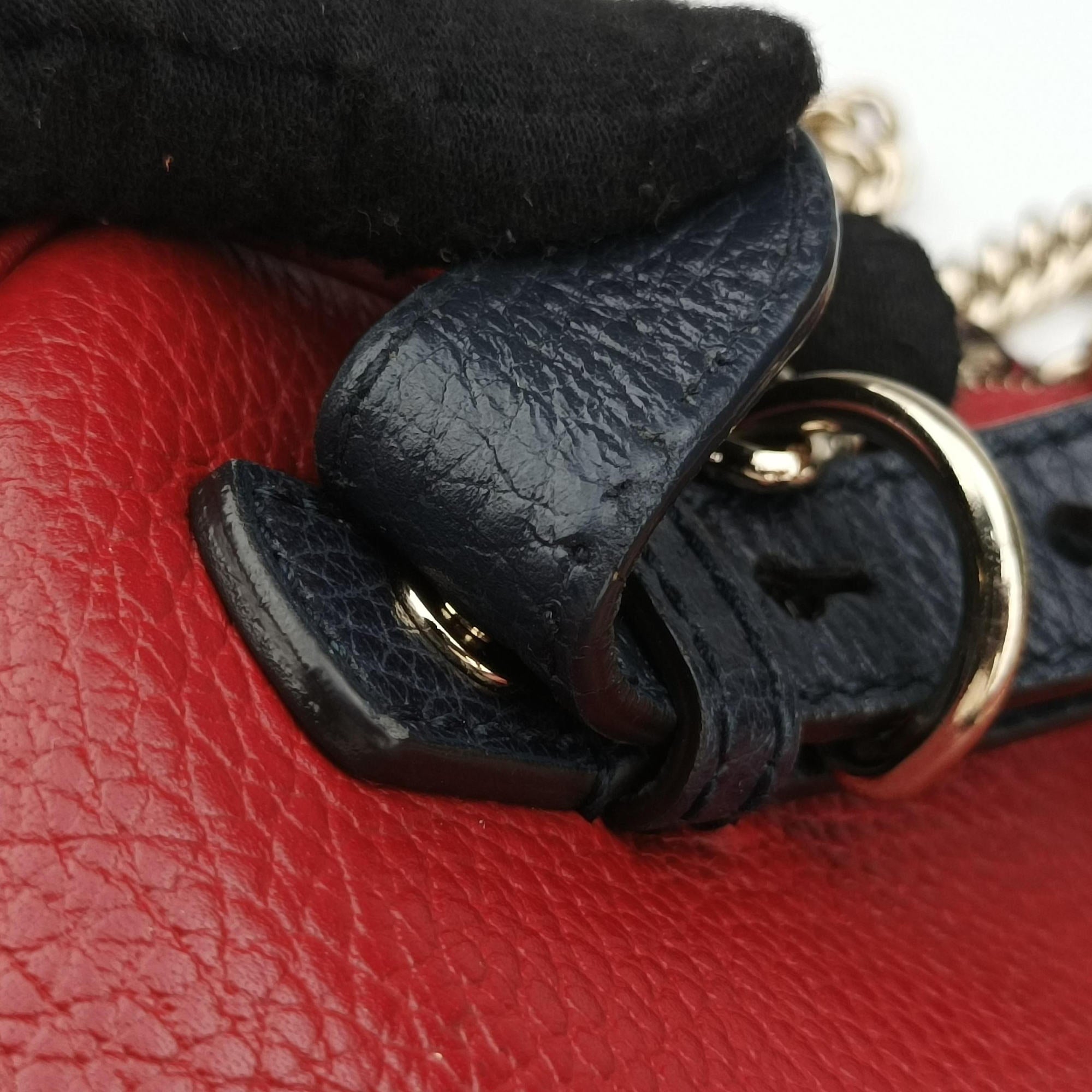 Pre-owned Gucci Soho Red Leather 431570 crossbodybag | stylenewstar
