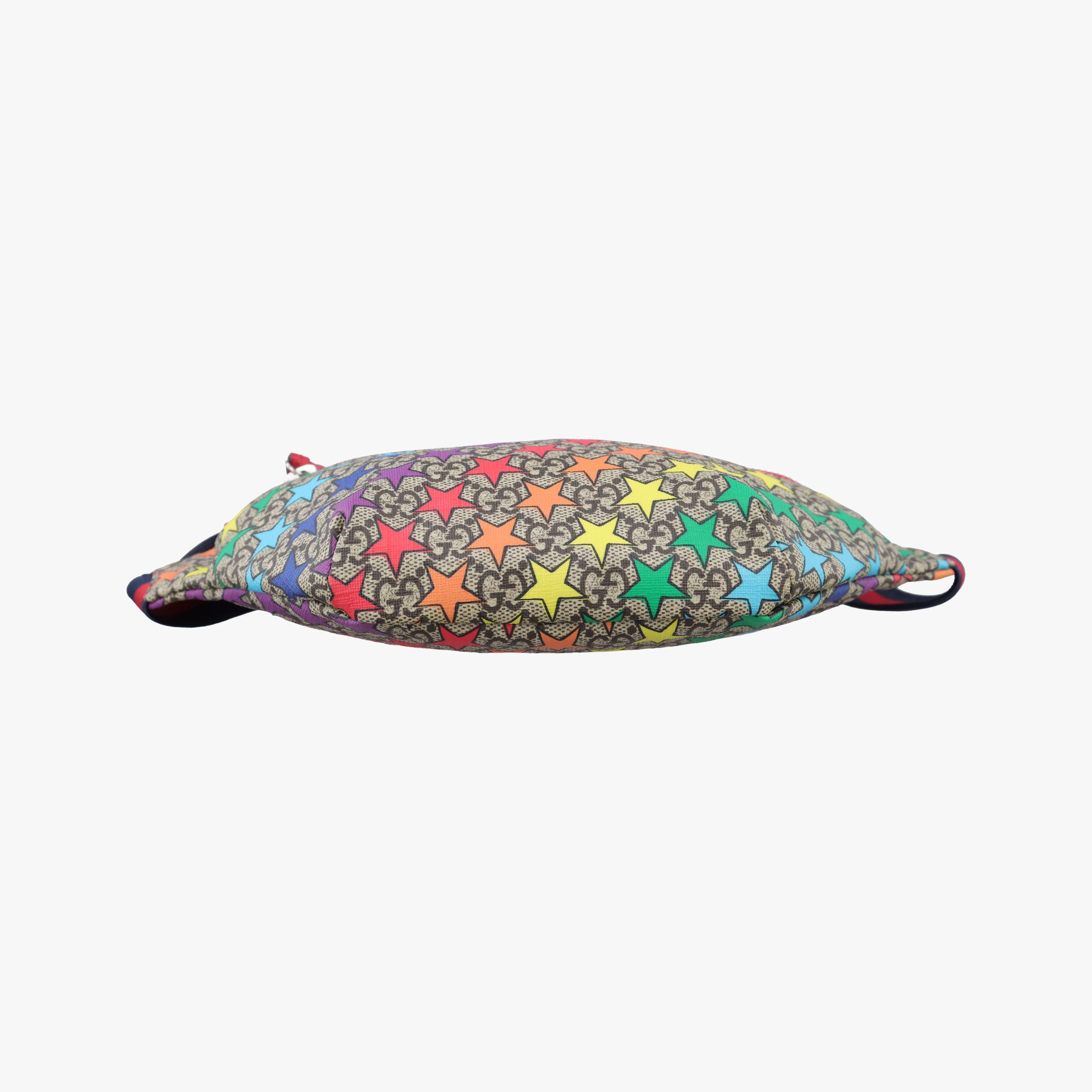 Pre-owned Gucci Kids Line Children's Star beige×multi PVC coated canvas 502095 bum bag/waist bag | stylenewstar