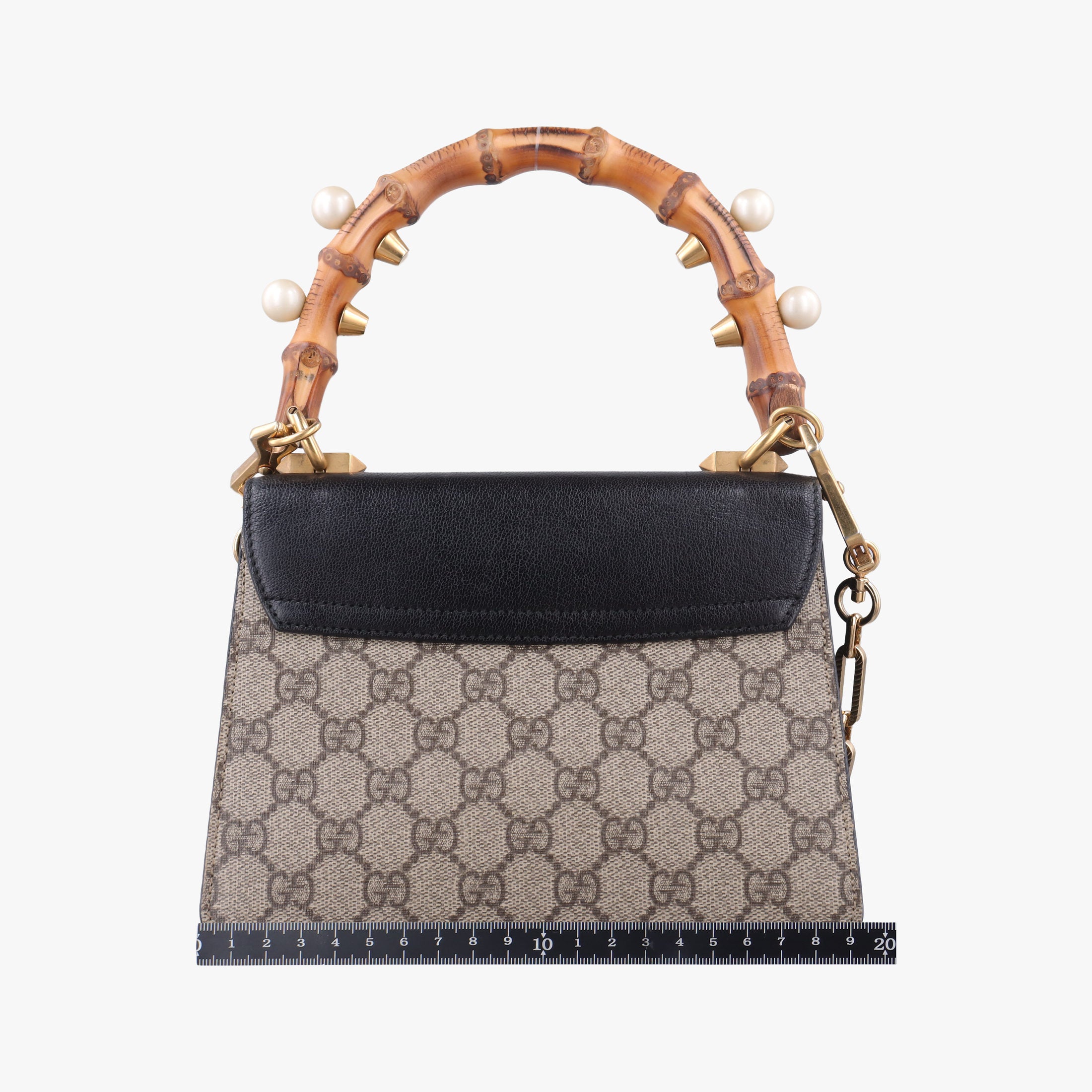 Pre-owned Gucci Mini Fox Brooch Bamboo Beige×Multicolour PVC coated canvas×Leather 466428 shoulderbag | stylenewstar