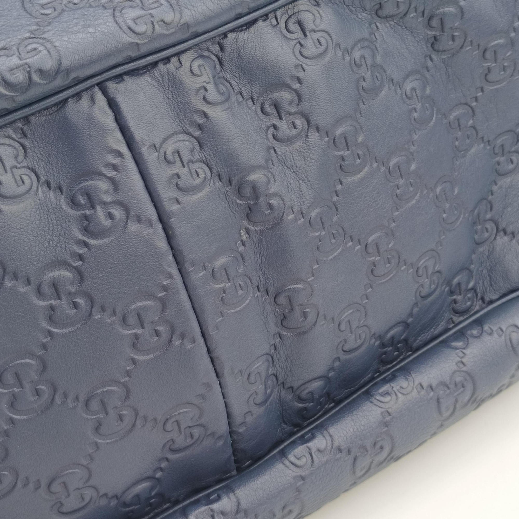 Secondhand Gucci Emily Hobo Blue Leather 322226 shoulderbag | stylenewstar