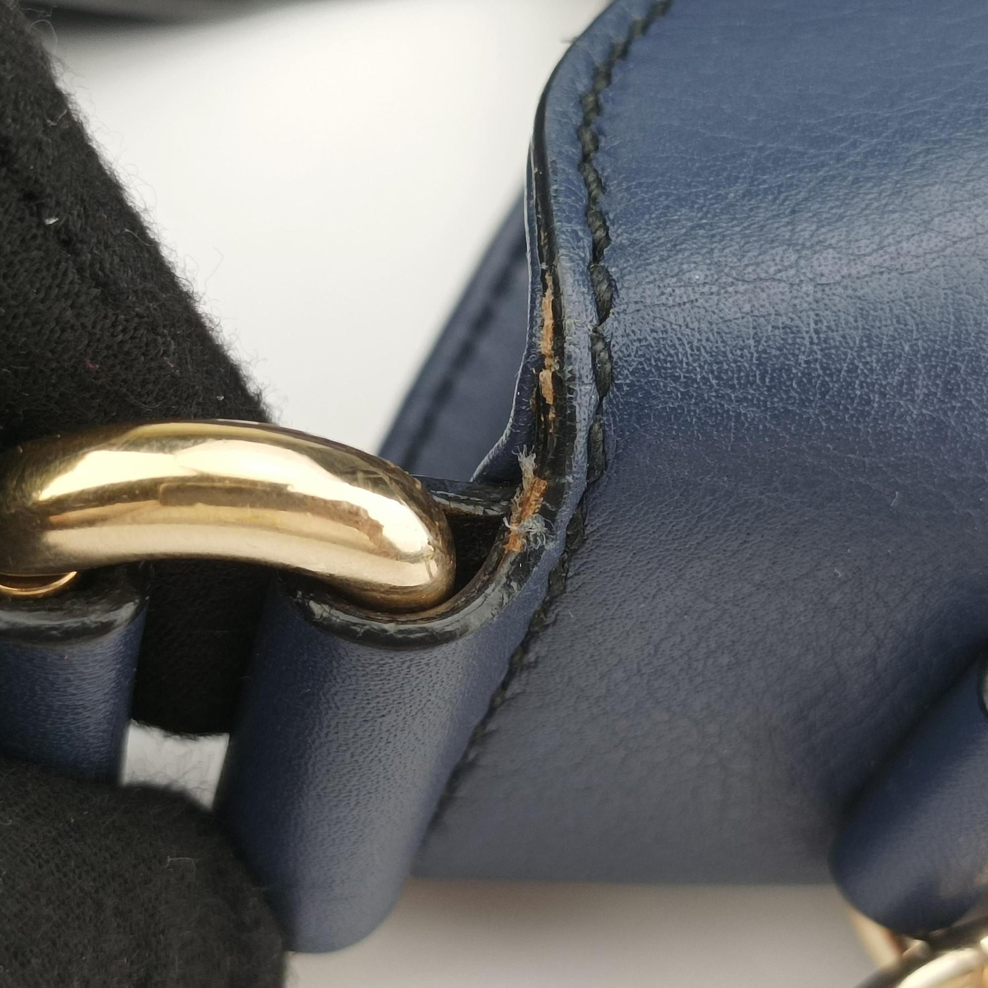 Secondhand Gucci Emily Hobo Blue Leather 322226 shoulderbag | stylenewstar
