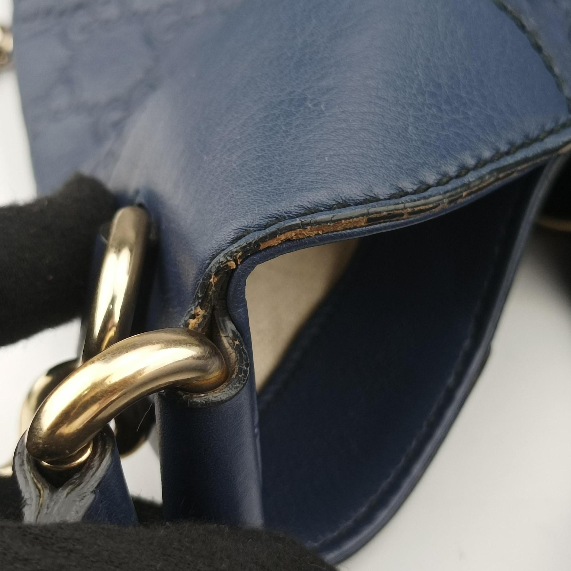 Secondhand Gucci Emily Hobo Blue Leather 322226 shoulderbag | stylenewstar