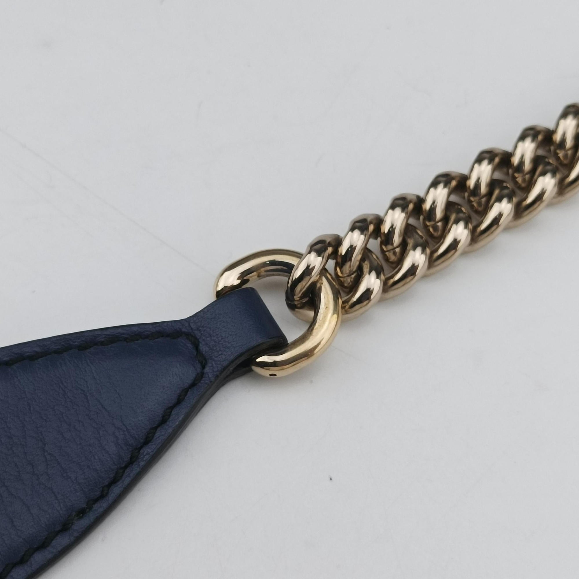 Secondhand Gucci Emily Hobo Blue Leather 322226 shoulderbag | stylenewstar
