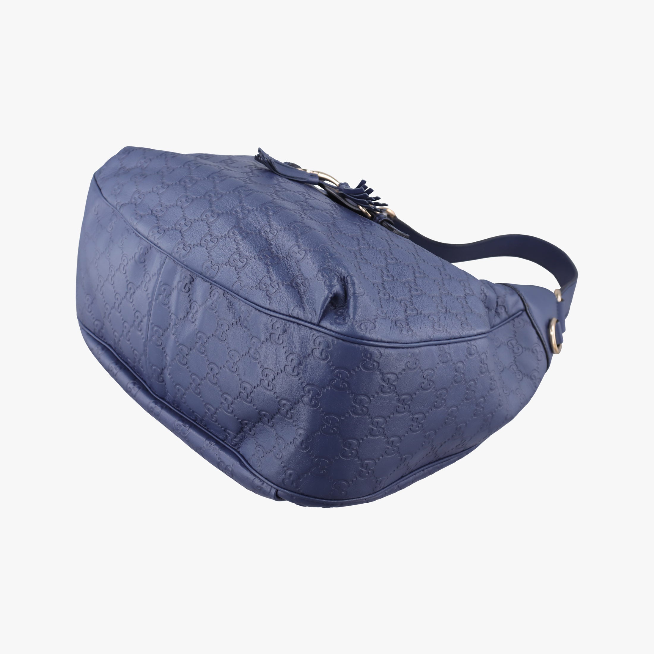 Secondhand Gucci Emily Hobo Blue Leather 322226 shoulderbag | stylenewstar