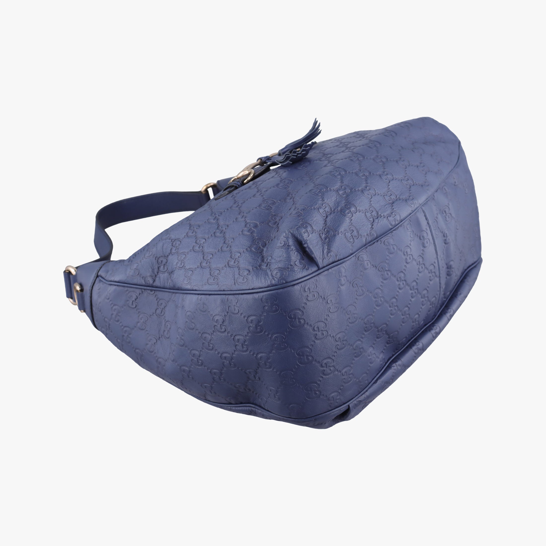 Secondhand Gucci Emily Hobo Blue Leather 322226 shoulderbag | stylenewstar