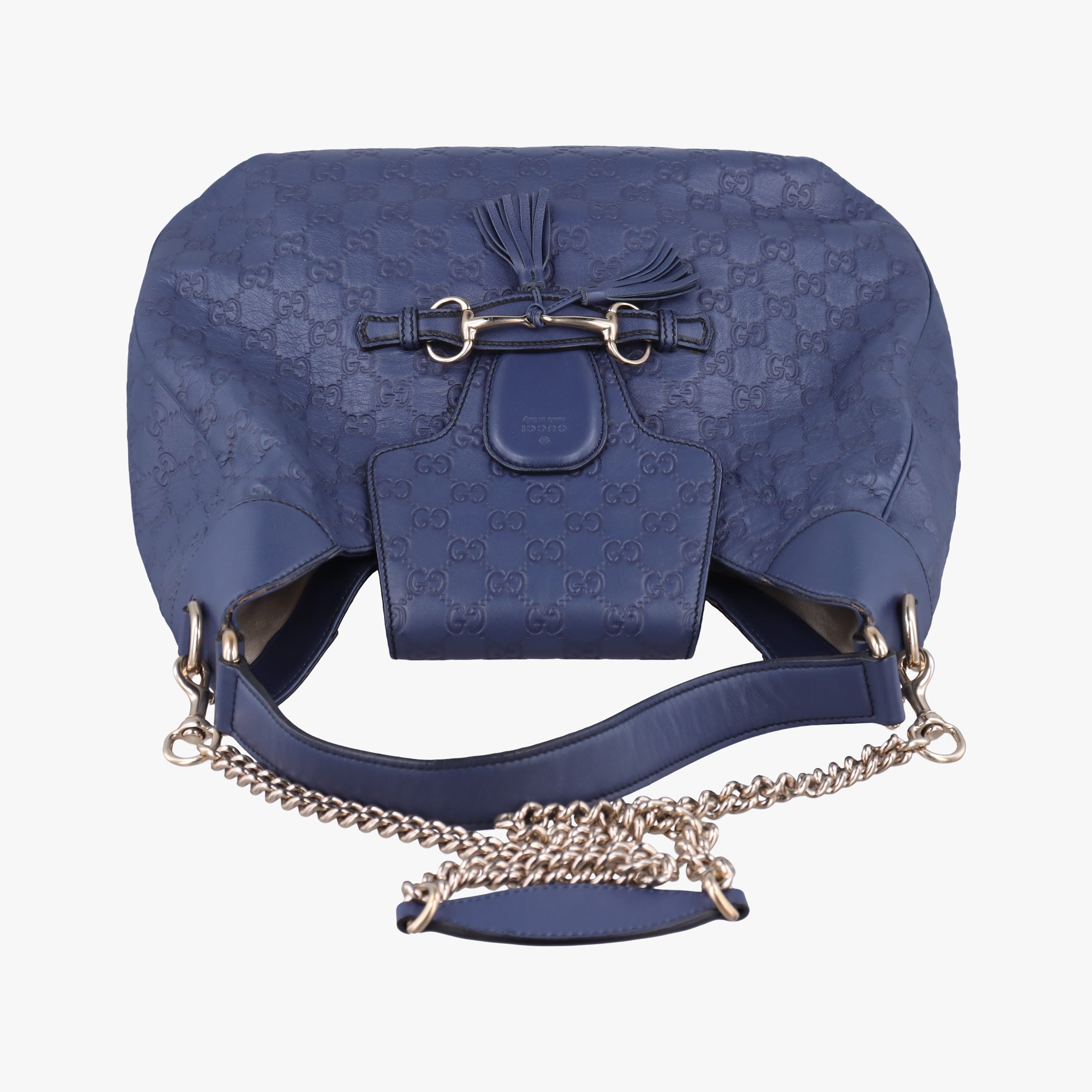 Secondhand Gucci Emily Hobo Blue Leather 322226 shoulderbag | stylenewstar