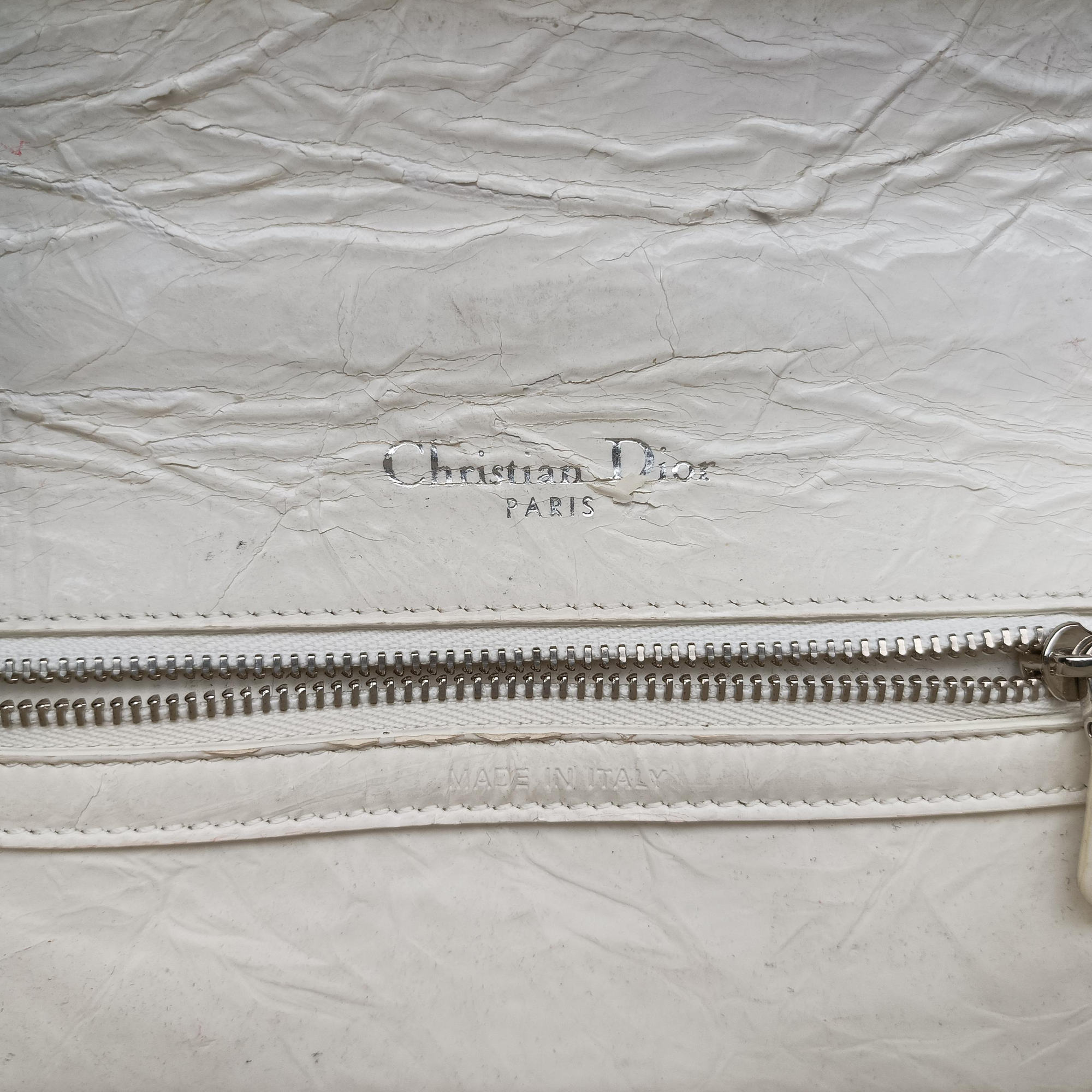 Vintage Christian Dior Diorama White Leather  shoulderbag | stylenewstar