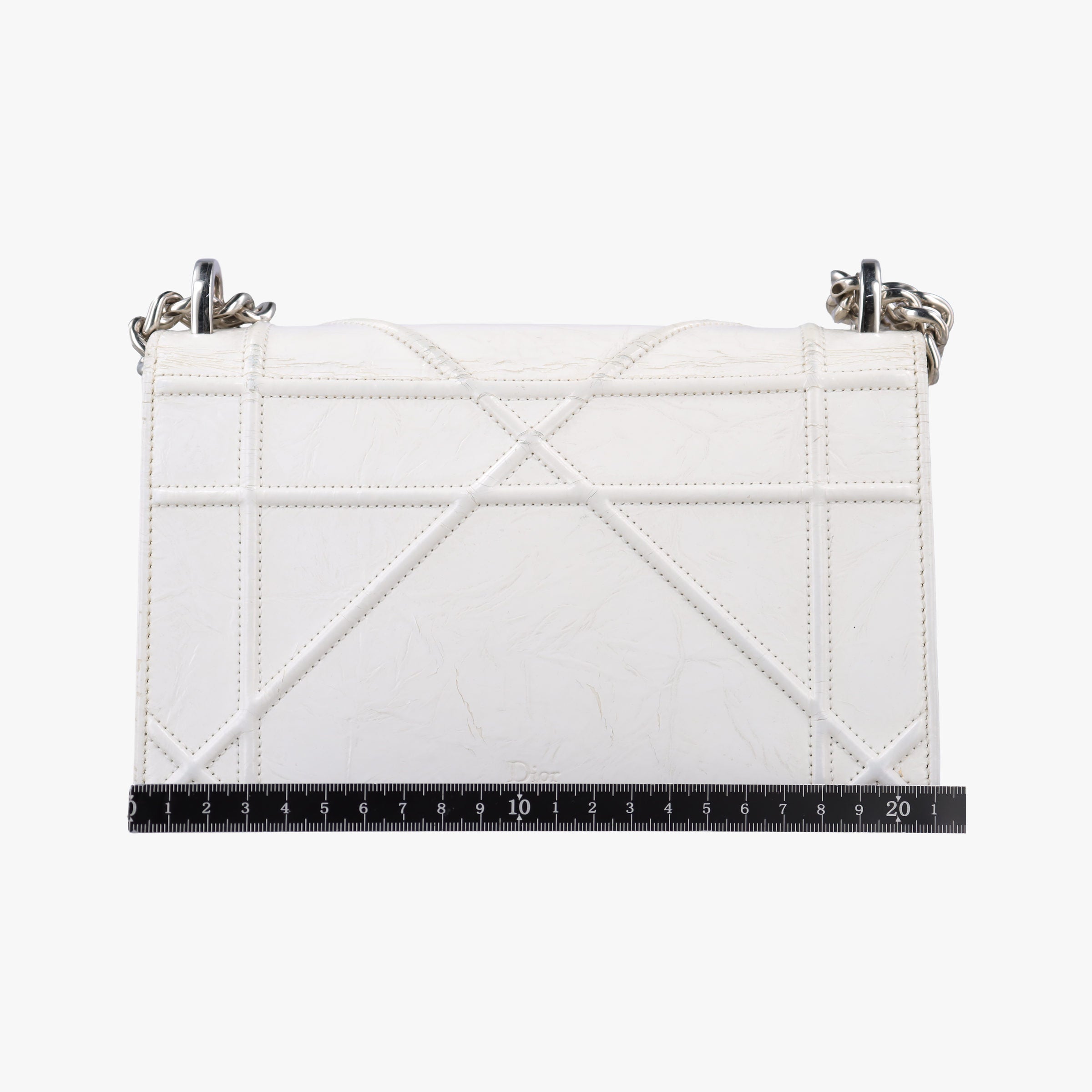 Vintage Christian Dior Diorama White Leather  shoulderbag | stylenewstar