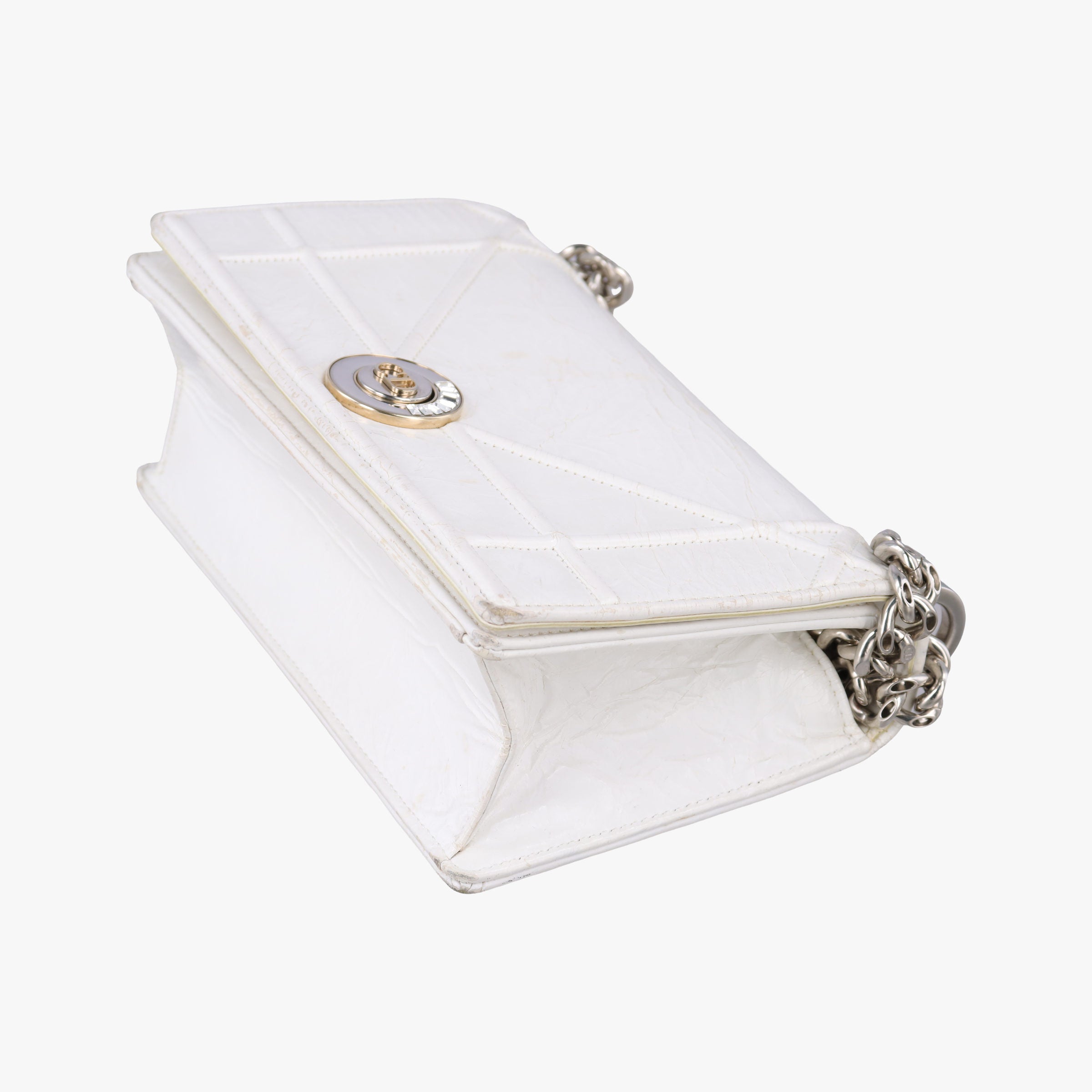 Vintage Christian Dior Diorama White Leather  shoulderbag | stylenewstar