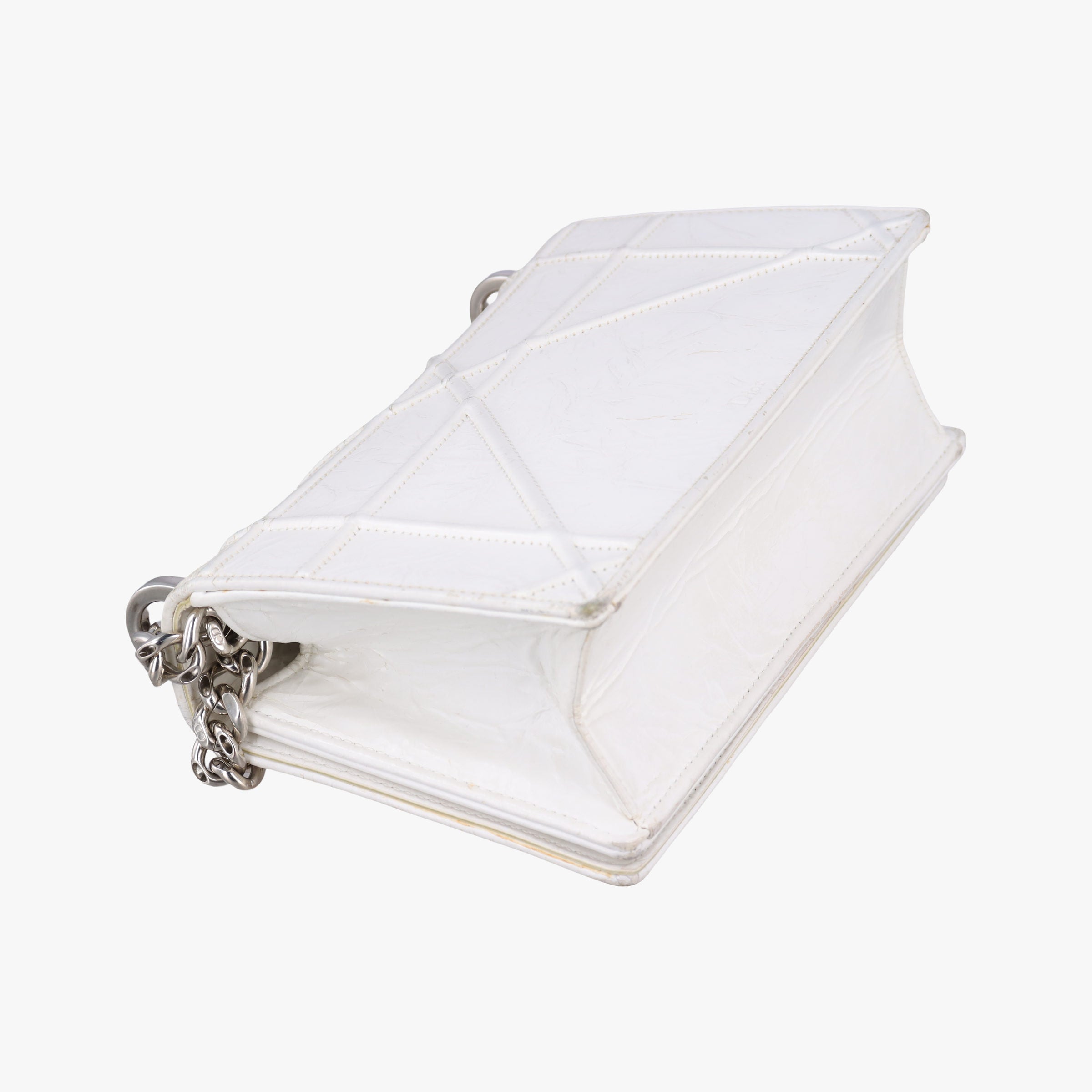 Vintage Christian Dior Diorama White Leather  shoulderbag | stylenewstar
