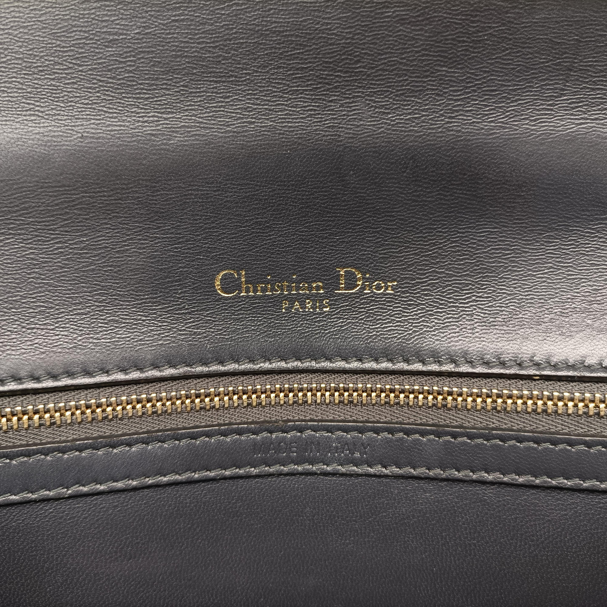Pre-owned Christian Dior Diorama Golden Patent Leather  shoulderbag | stylenewstar
