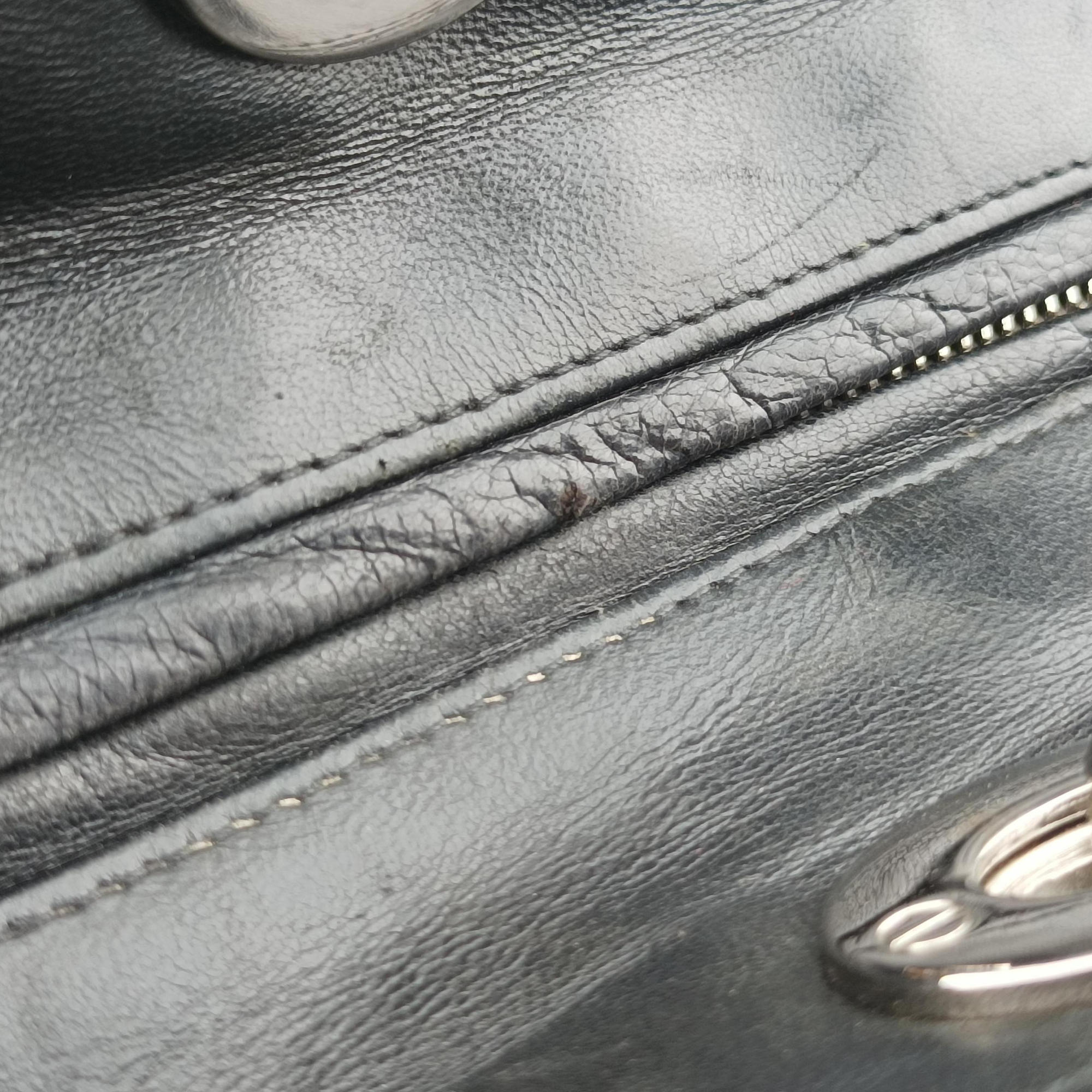 Pre-owned Christian Dior Lady Dior Black lambskin  handbag | stylenewstar